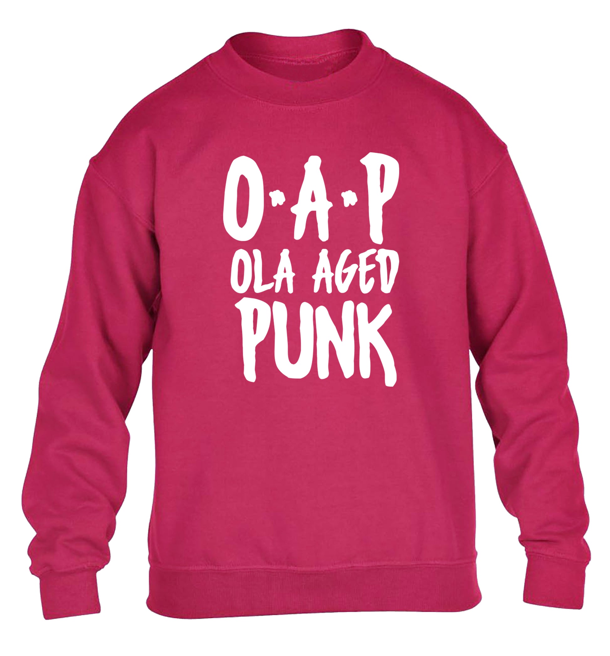 O.A.P Old Aged Punk children's pink sweater 12-13 Years