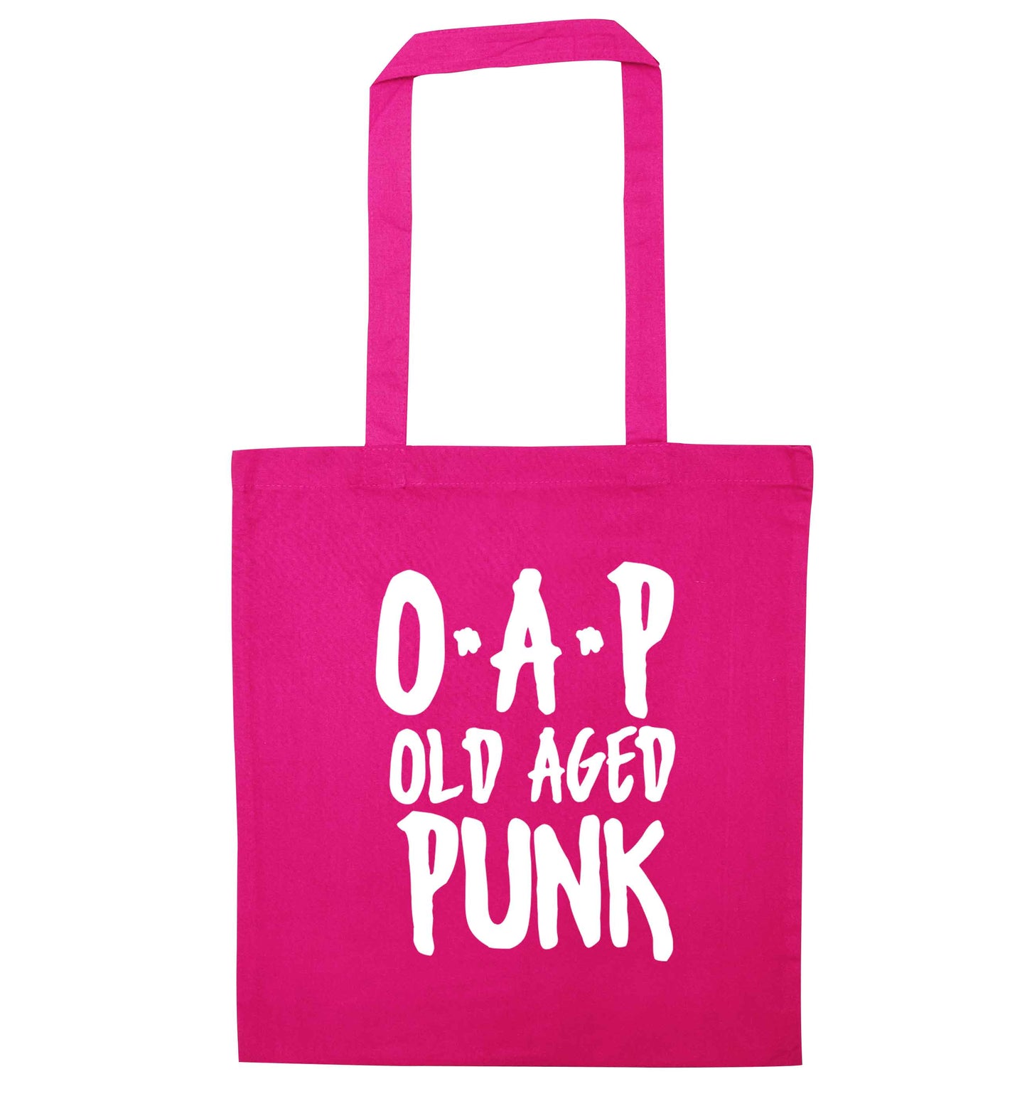 O.A.P Old Age Punk pink tote bag