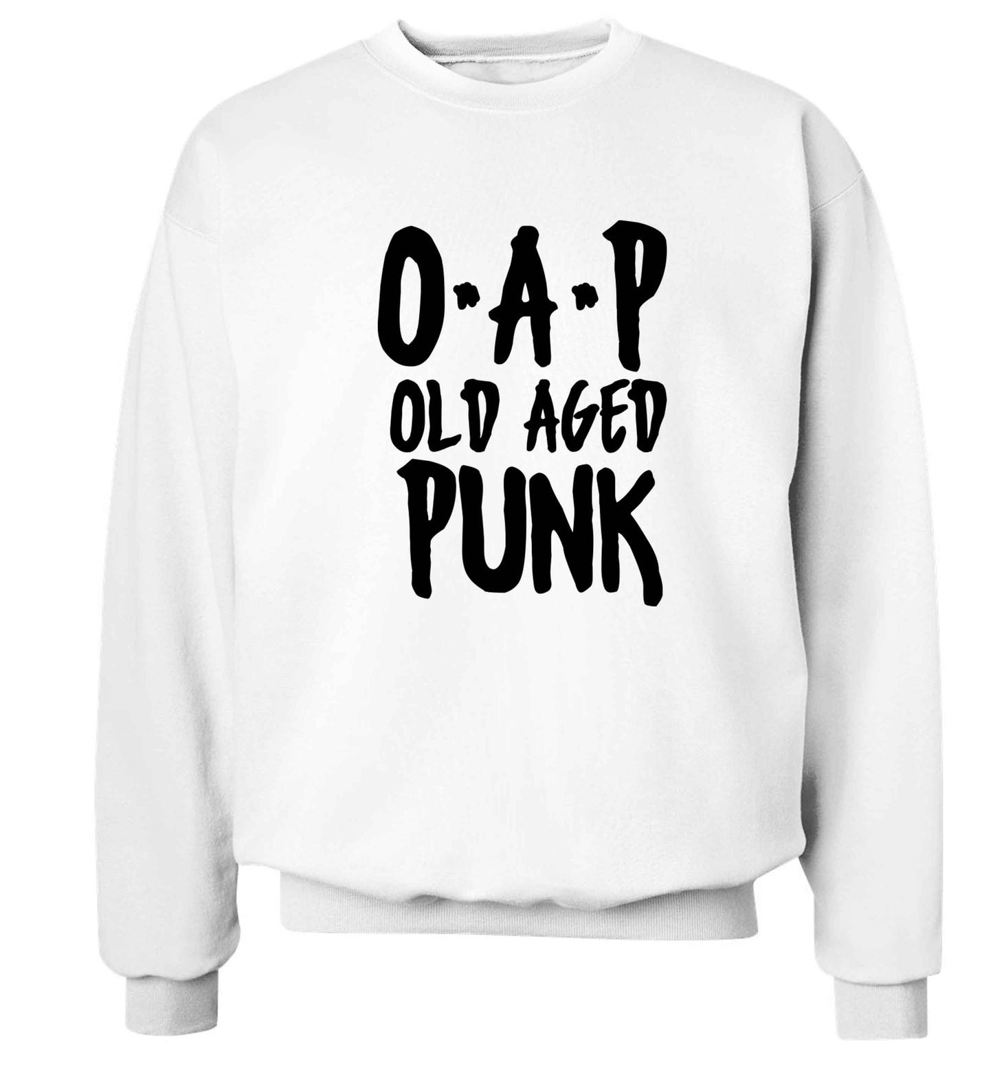O.A.P Old Age Punk Adult's unisex white Sweater 2XL