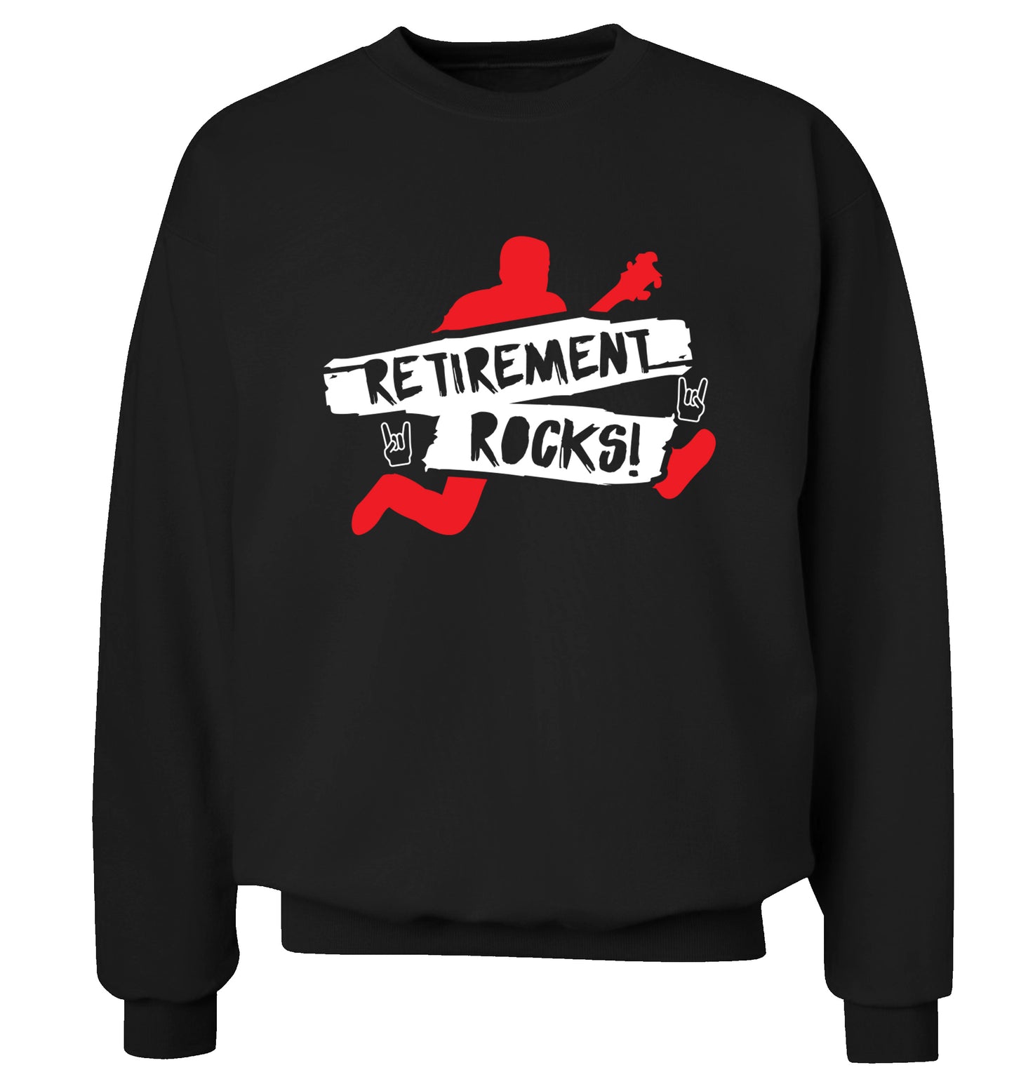 Retirement Rocks Adult's unisex black Sweater 2XL