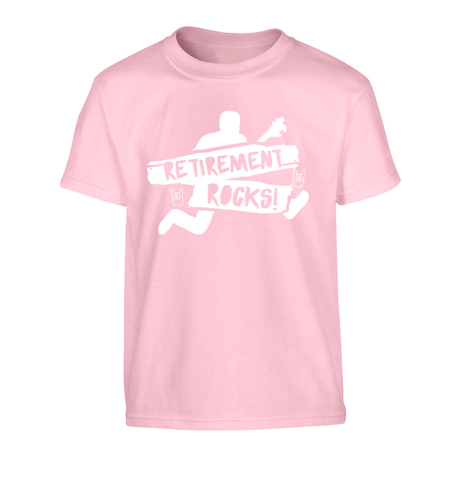 Retirement Rocks Children's light pink Tshirt 12-13 Years