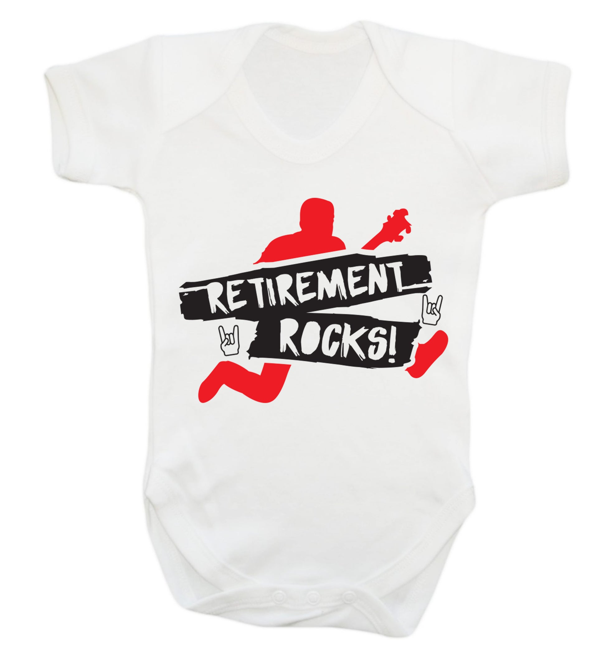 Retirement Rocks Baby Vest white 18-24 months