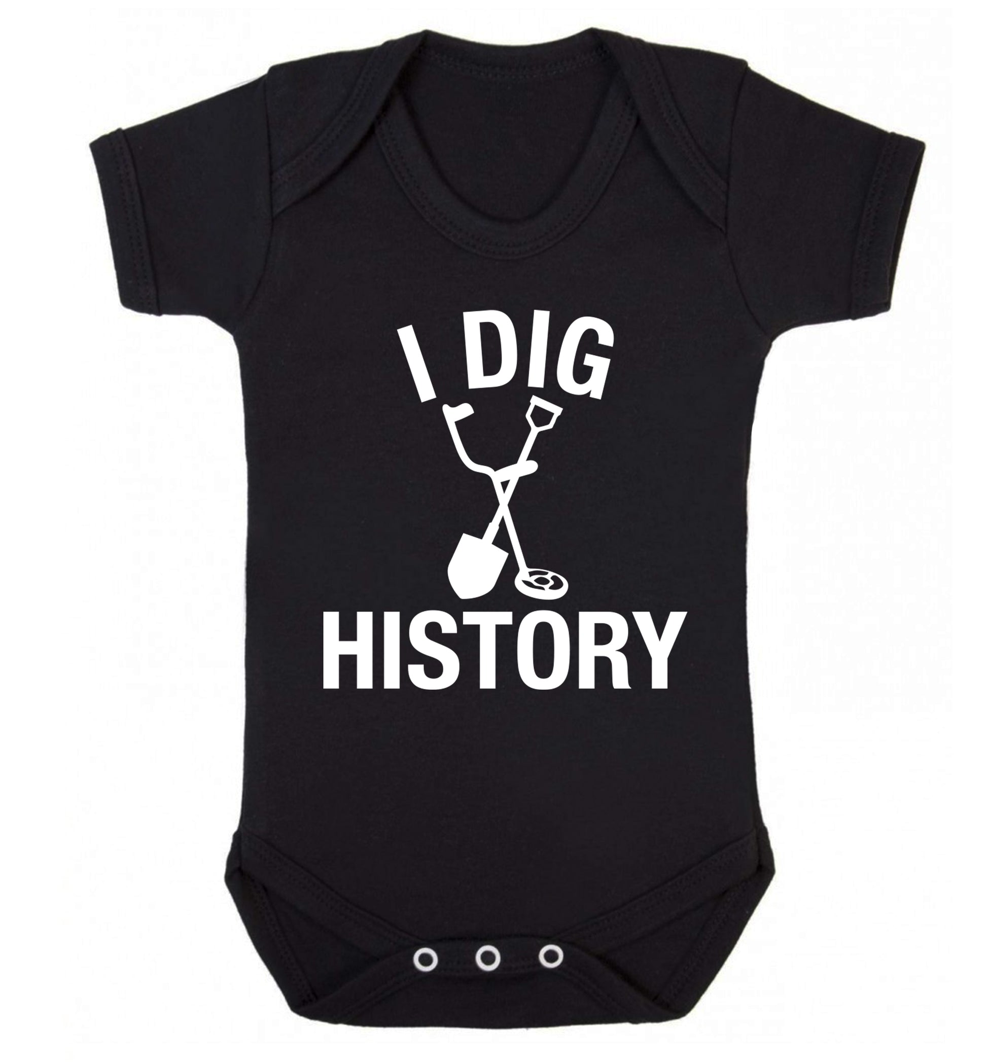 I dig history Baby Vest black 18-24 months
