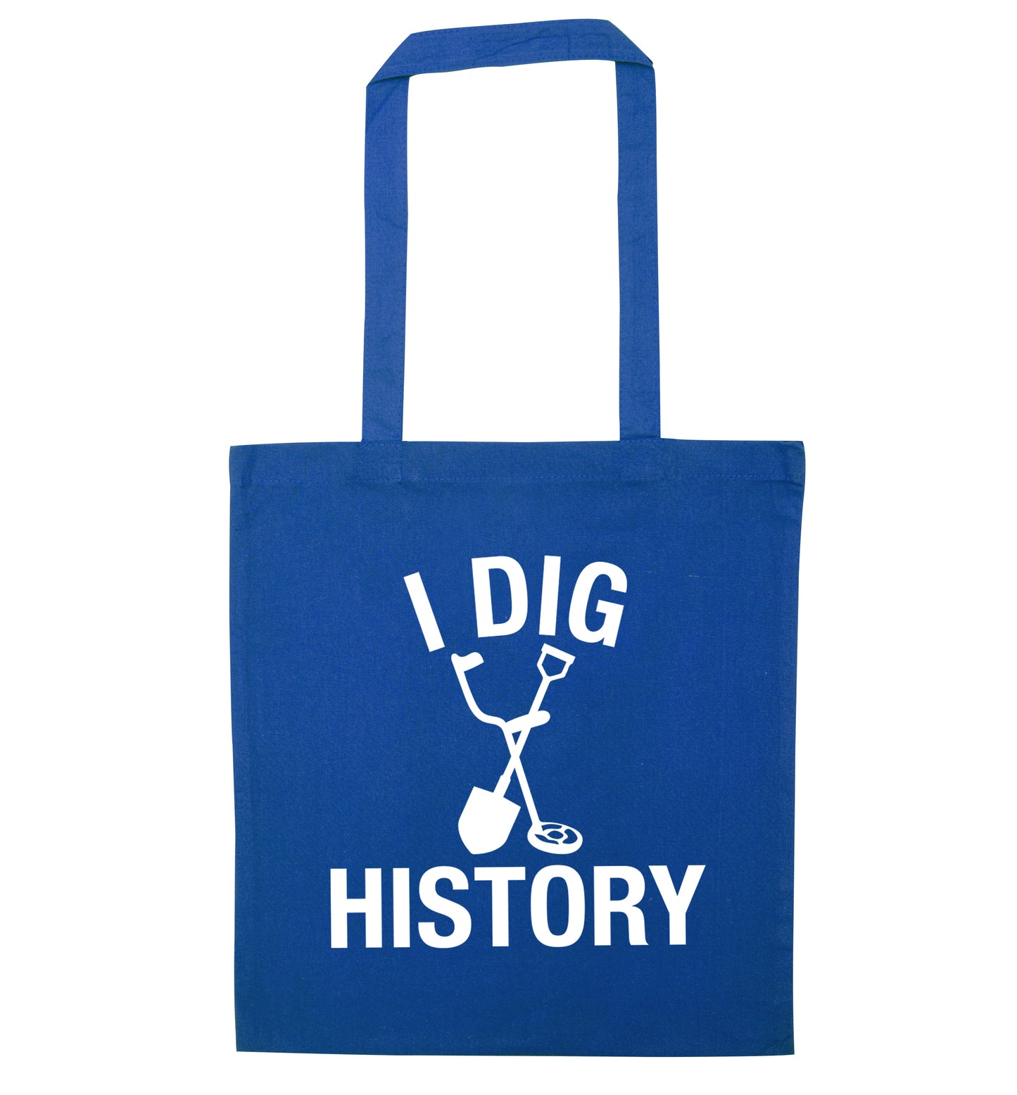 I dig history blue tote bag