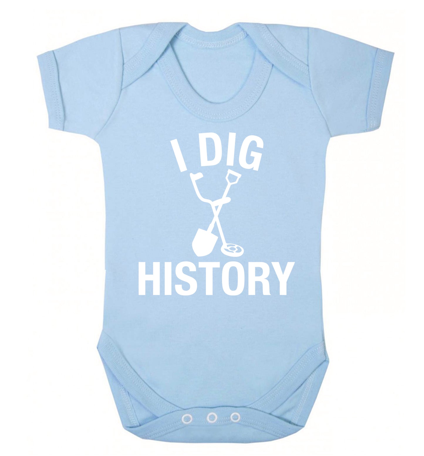 I dig history Baby Vest pale blue 18-24 months