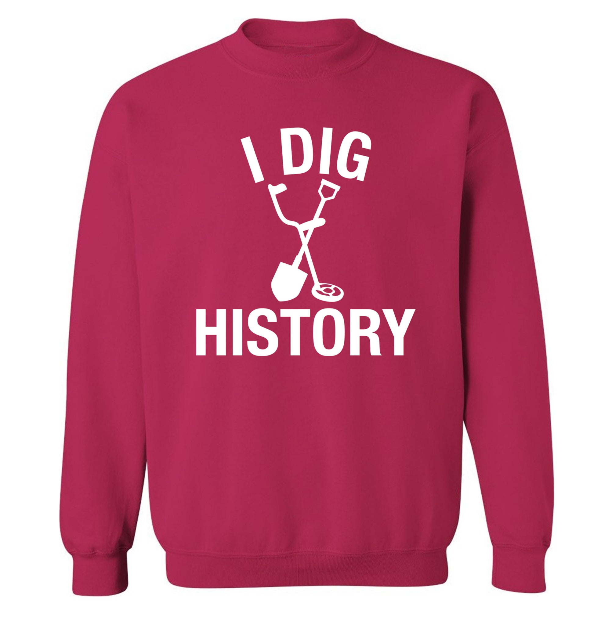 I dig history Adult's unisex pink Sweater 2XL