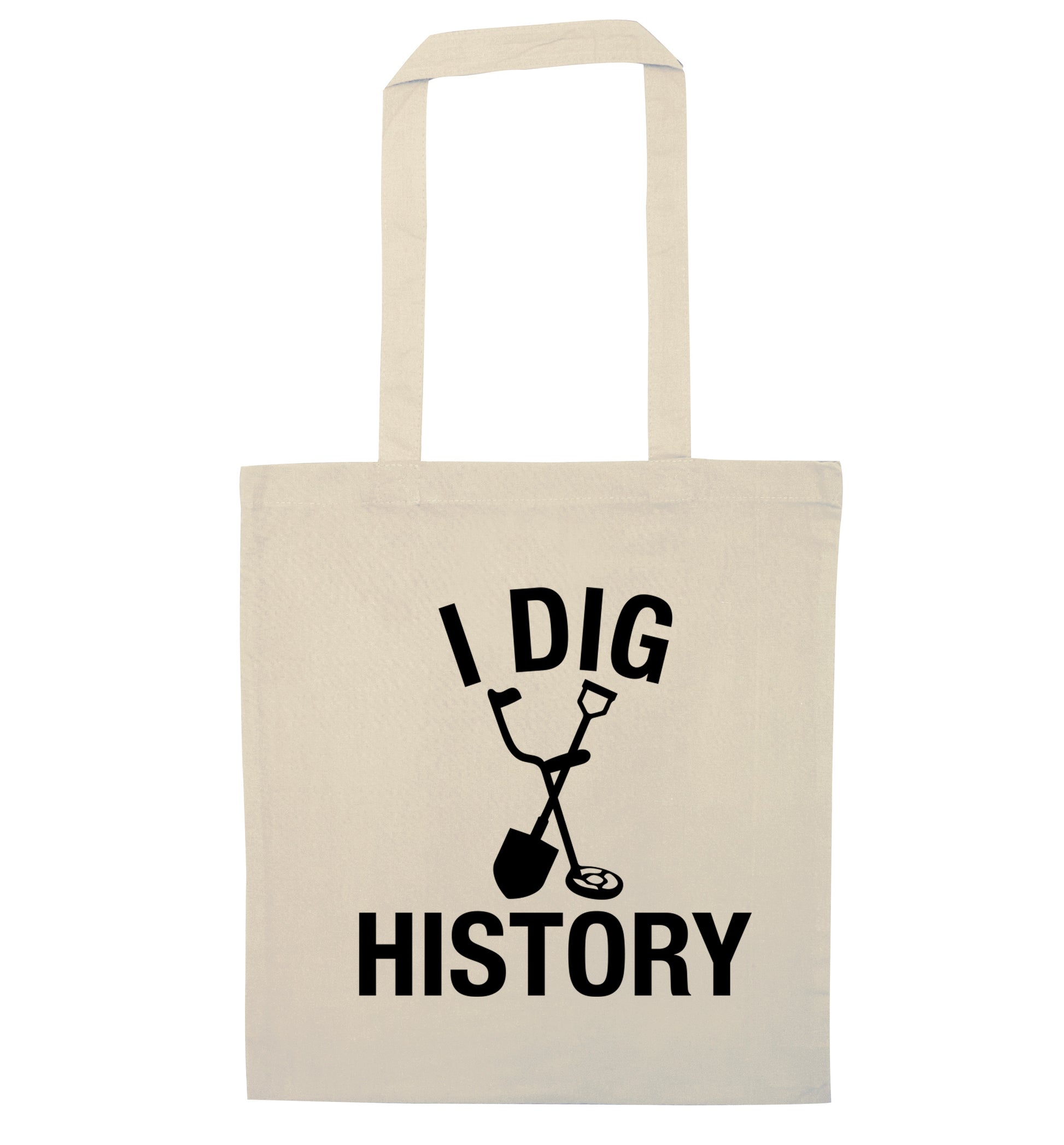 I dig history natural tote bag