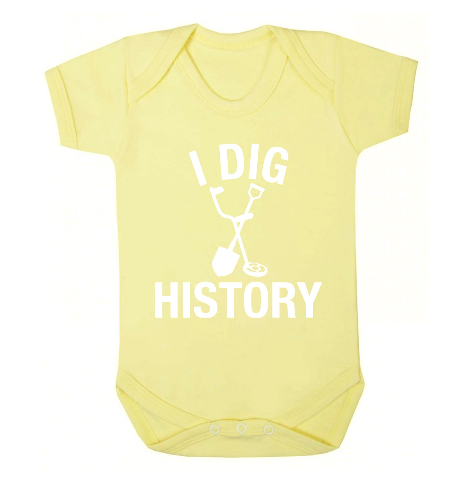 I dig history Baby Vest pale yellow 18-24 months