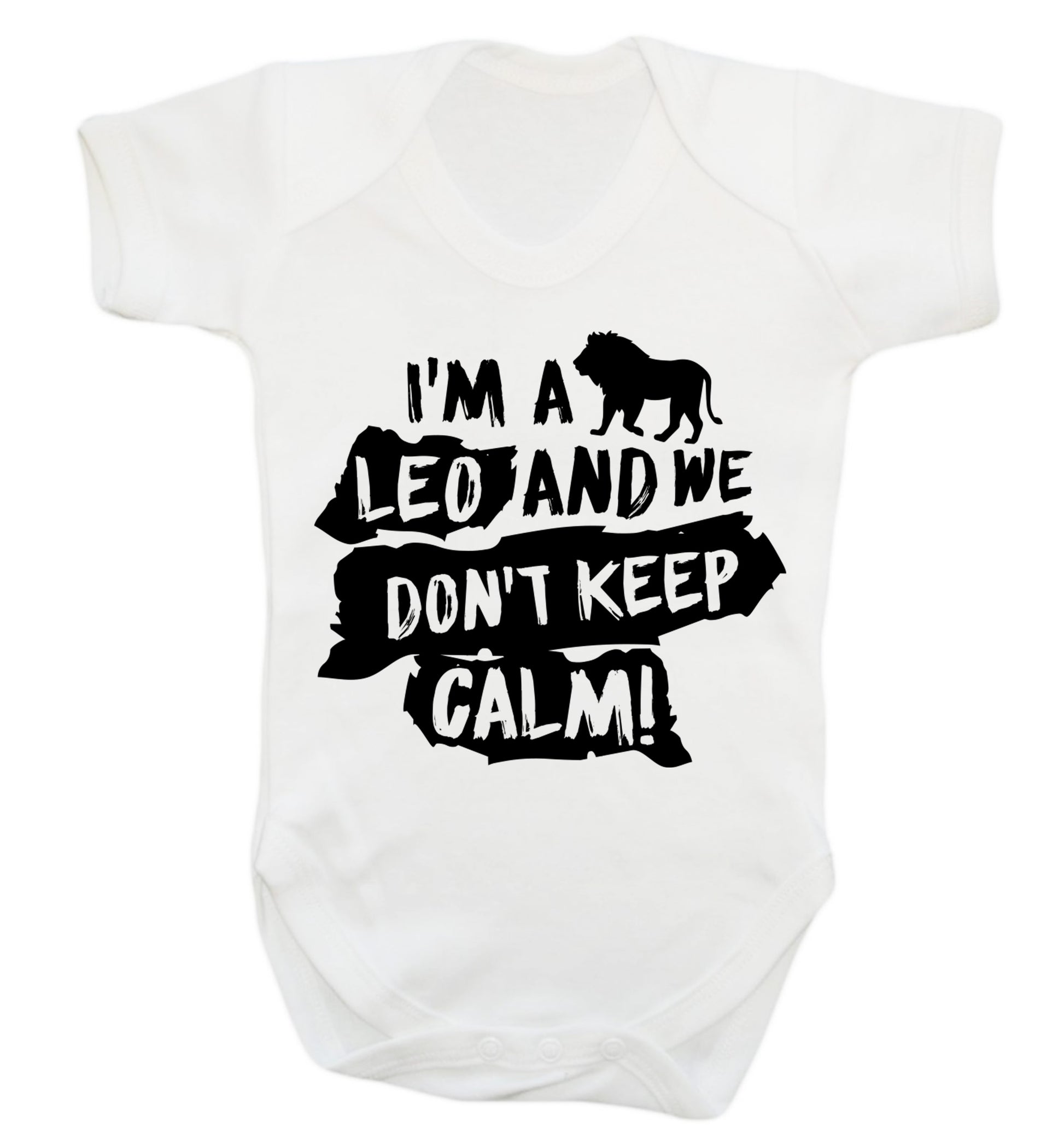 I'm a leo and we don't keep calm! Baby Vest white 18-24 months