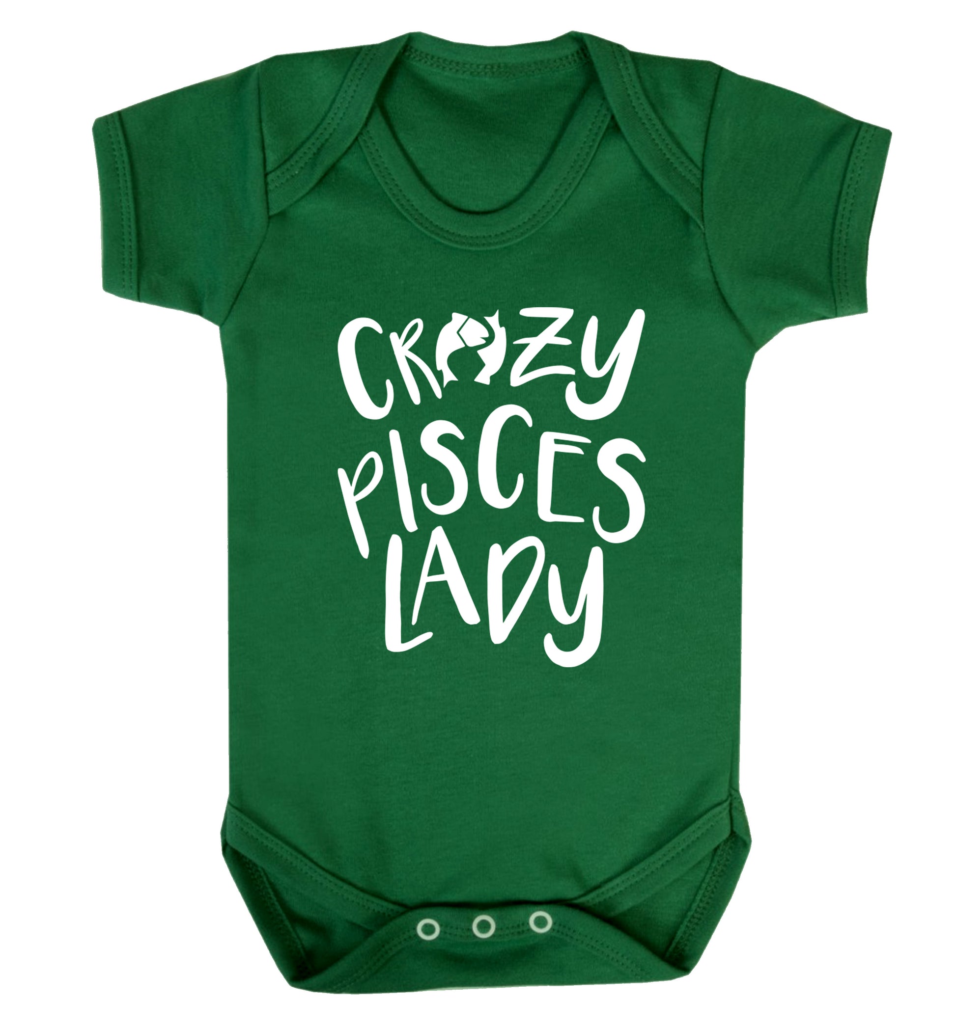 Crazy pisces Lady Baby Vest green 18-24 months