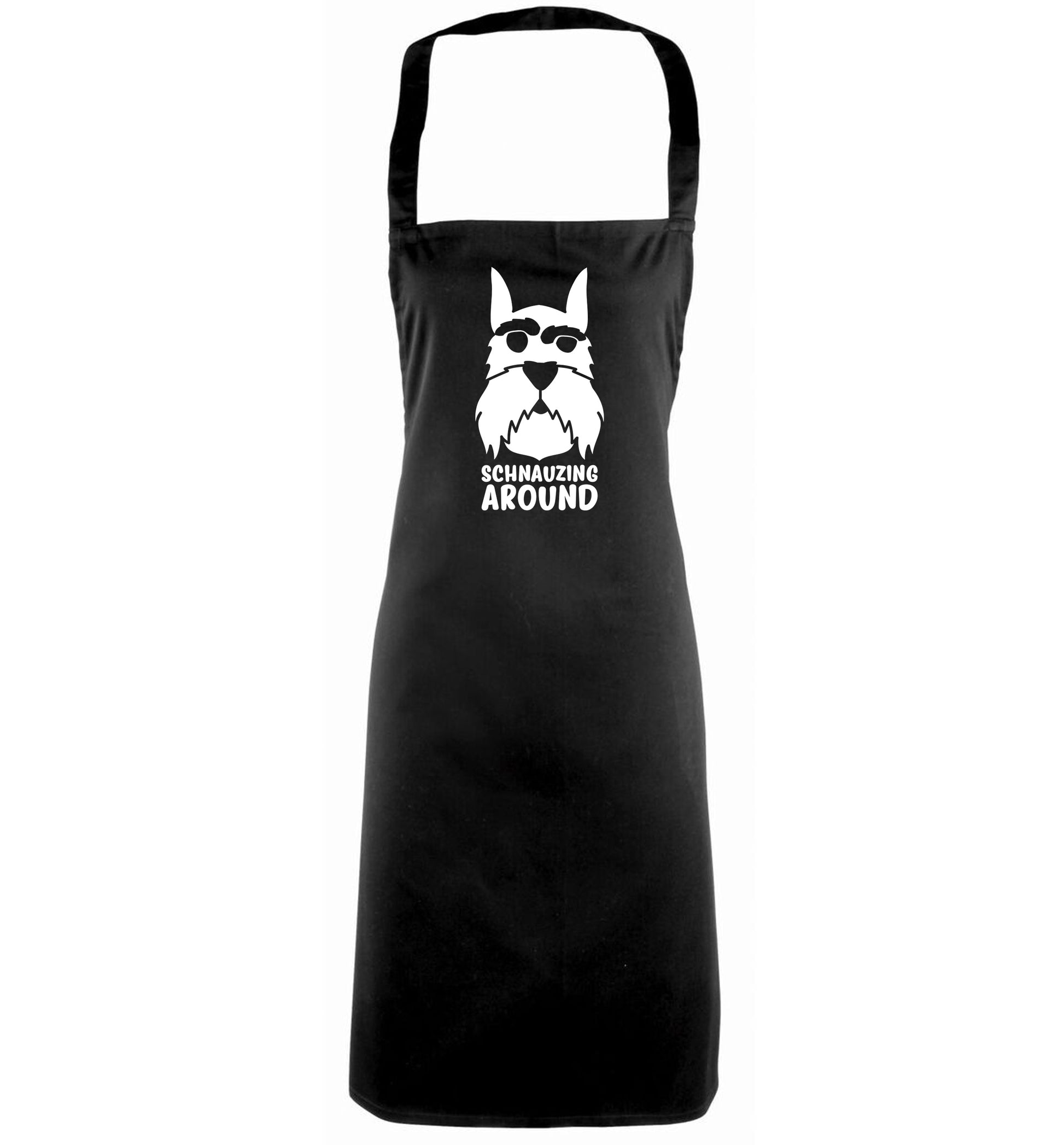 Schnauzing Around black apron