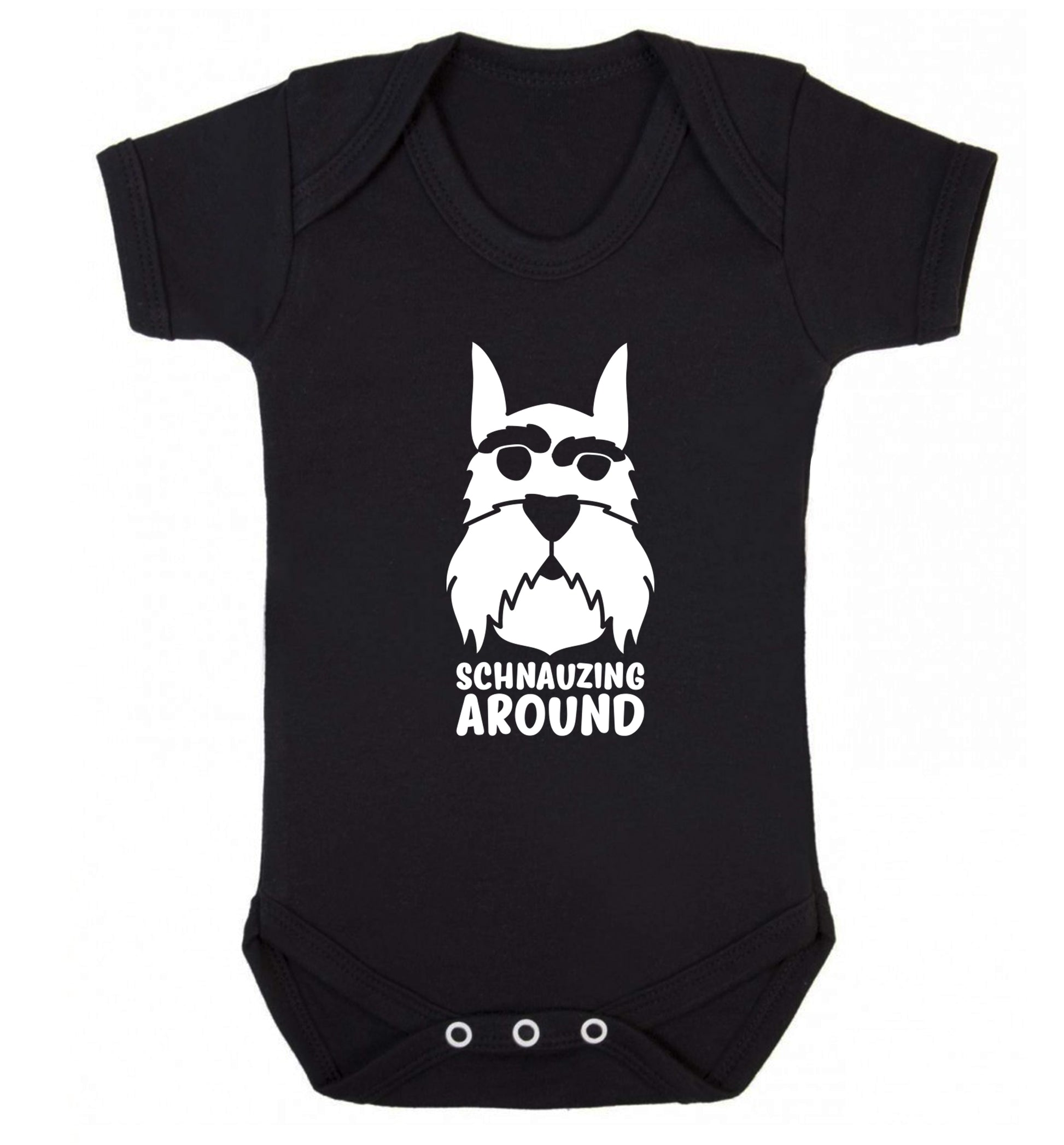 Schnauzing Around Baby Vest black 18-24 months