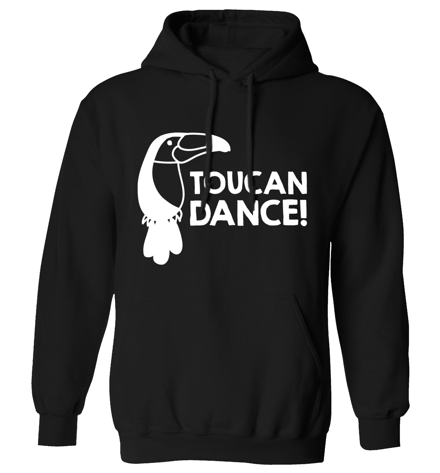 Toucan dance adults unisex black hoodie 2XL
