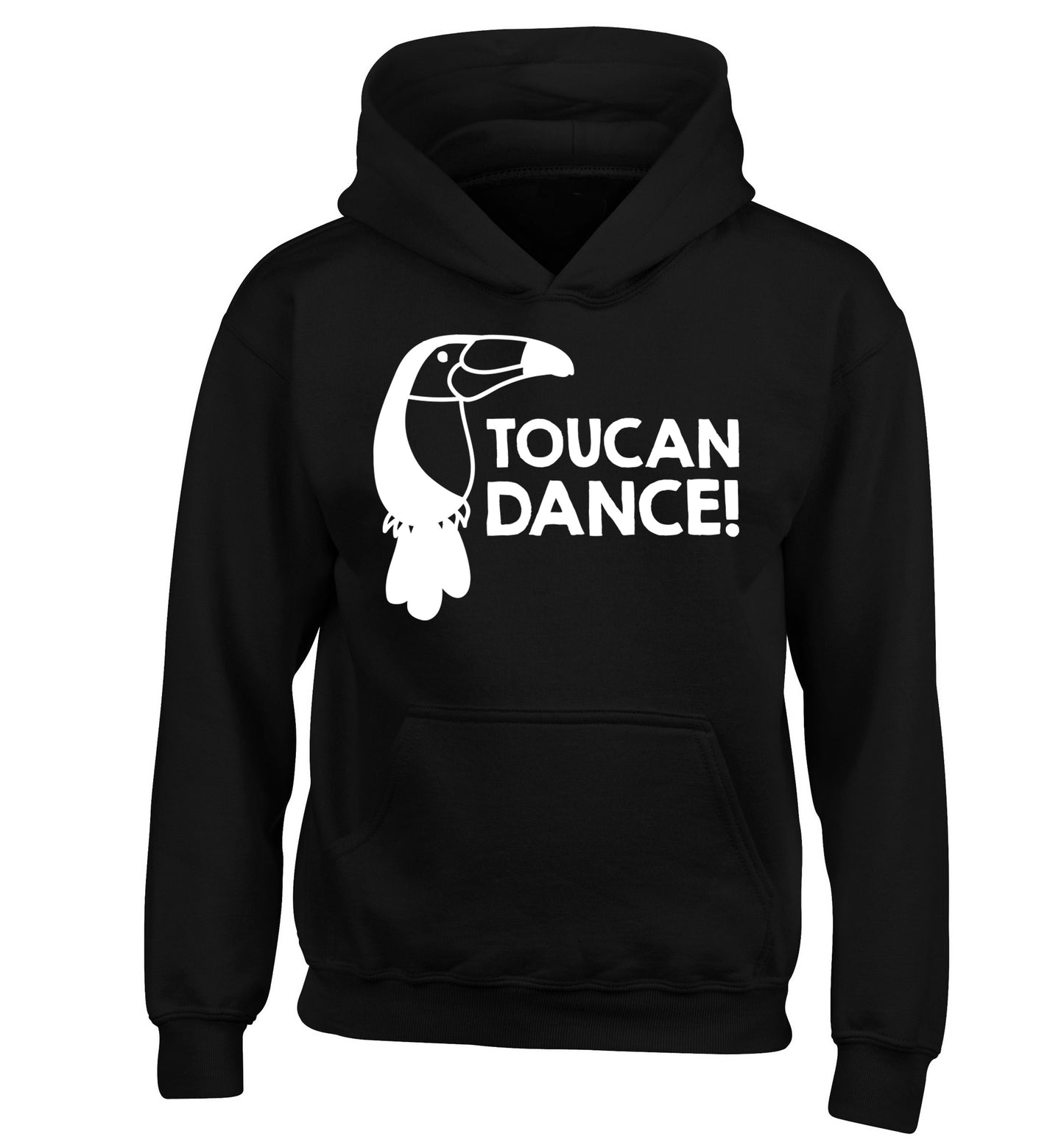 Toucan dance children's black hoodie 12-13 Years