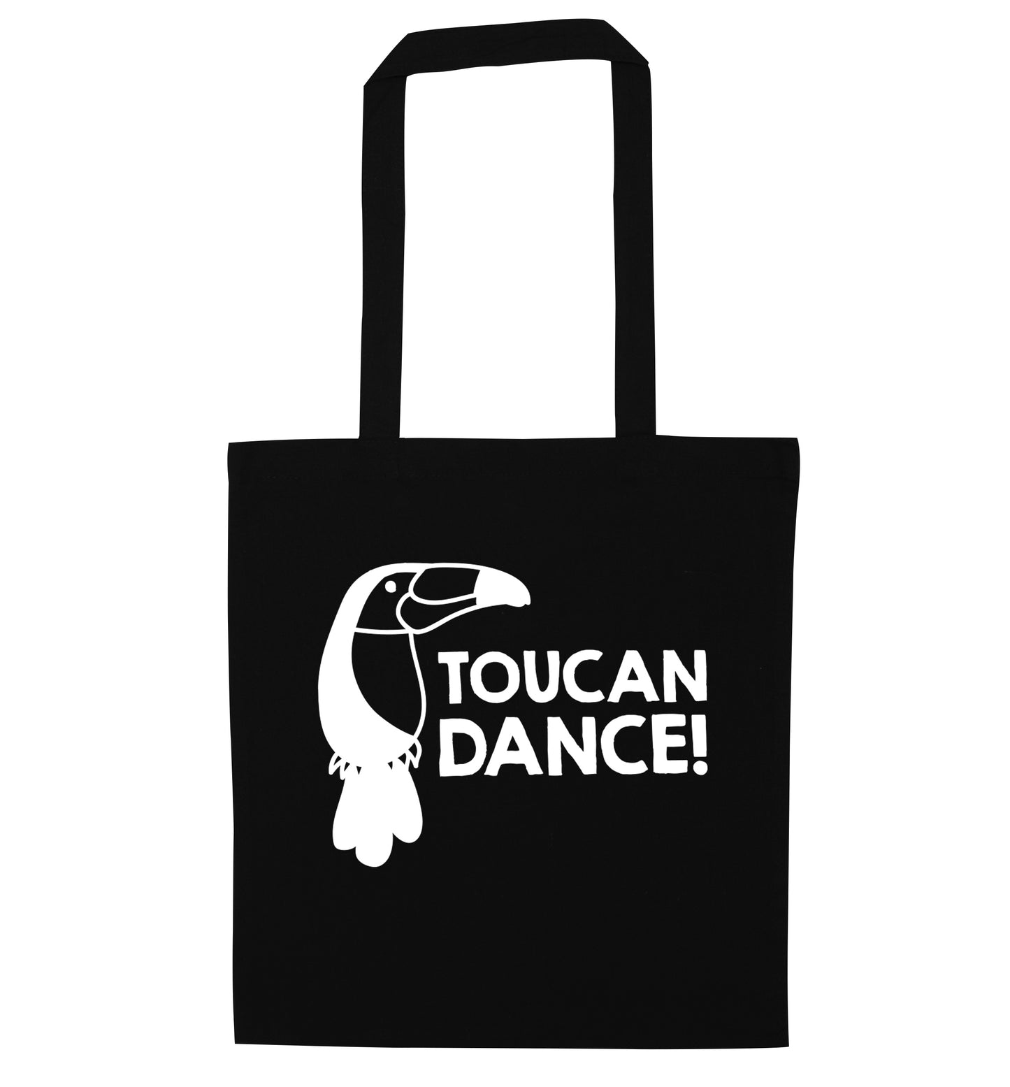 Toucan dance black tote bag