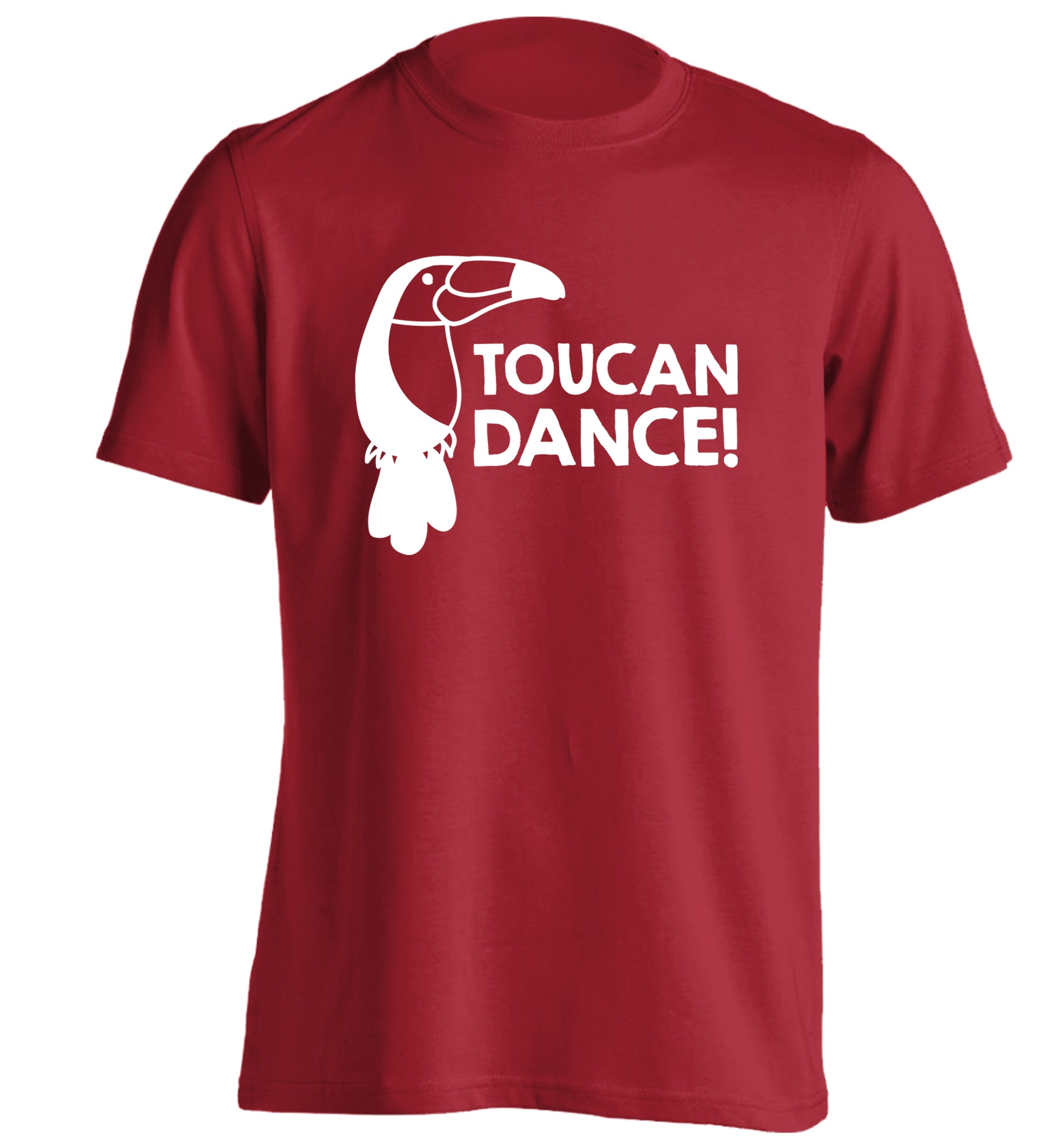 Toucan dance adults unisex red Tshirt 2XL