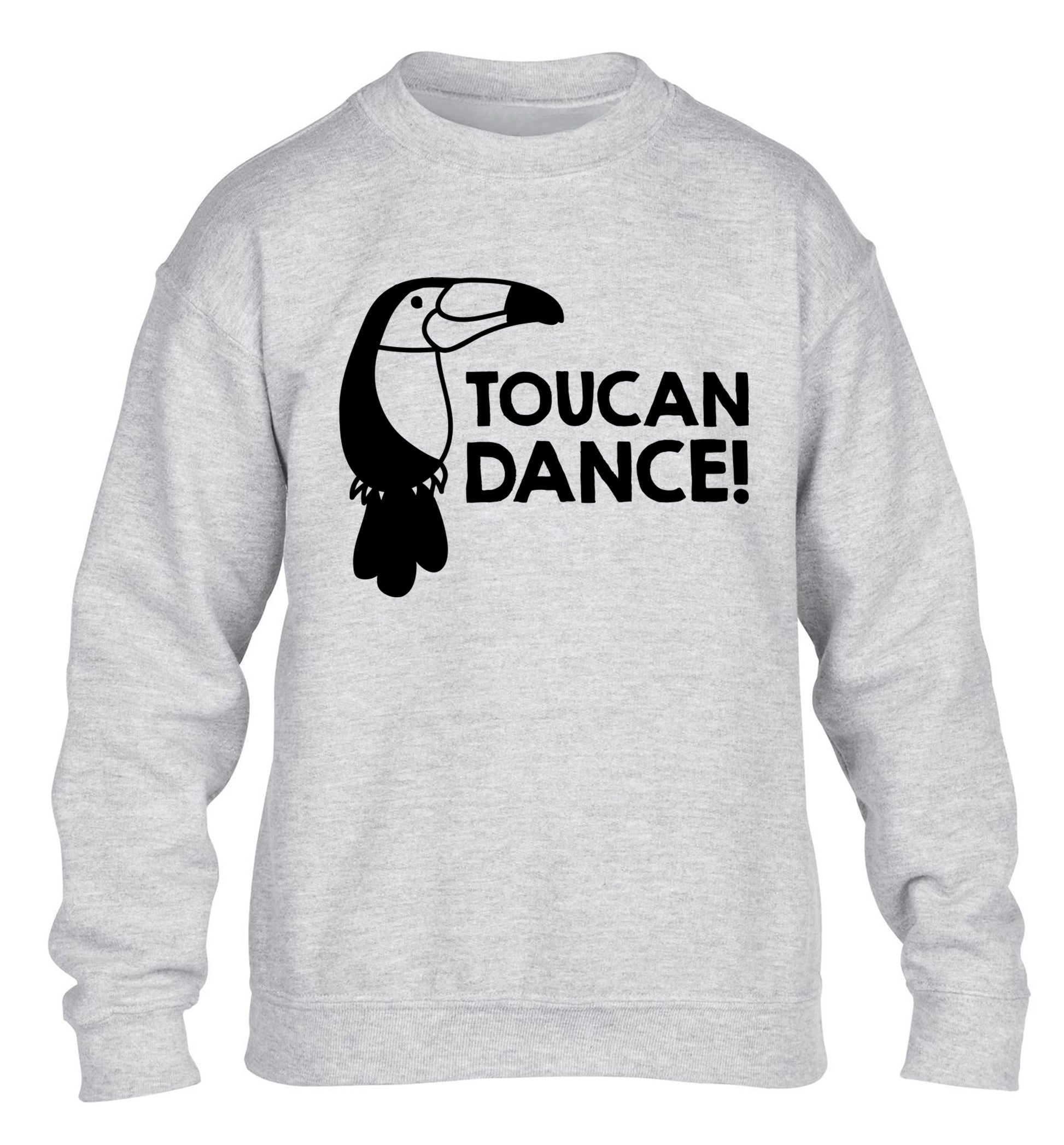 Toucan dance children's grey sweater 12-13 Years