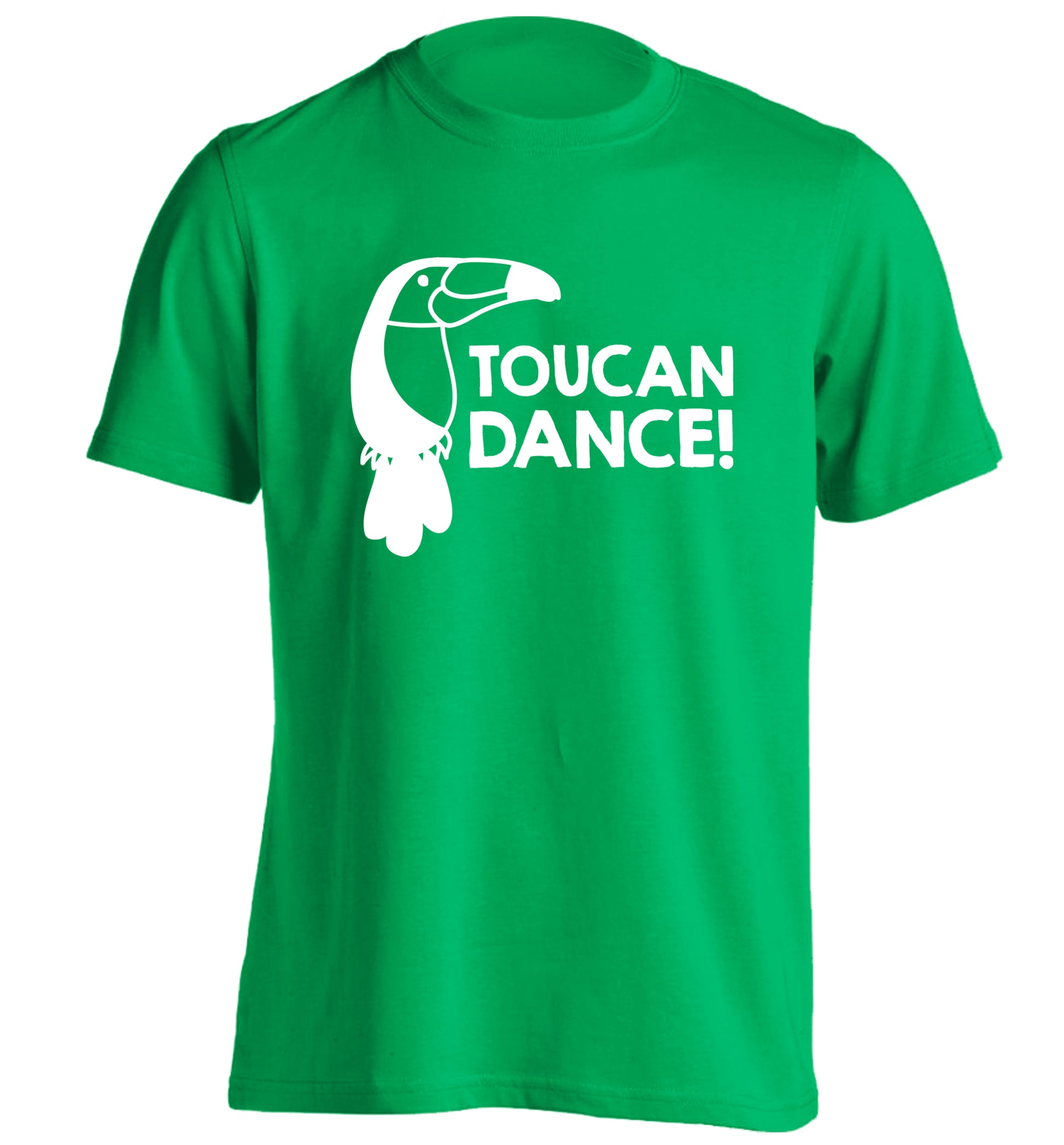 Toucan dance adults unisex green Tshirt 2XL