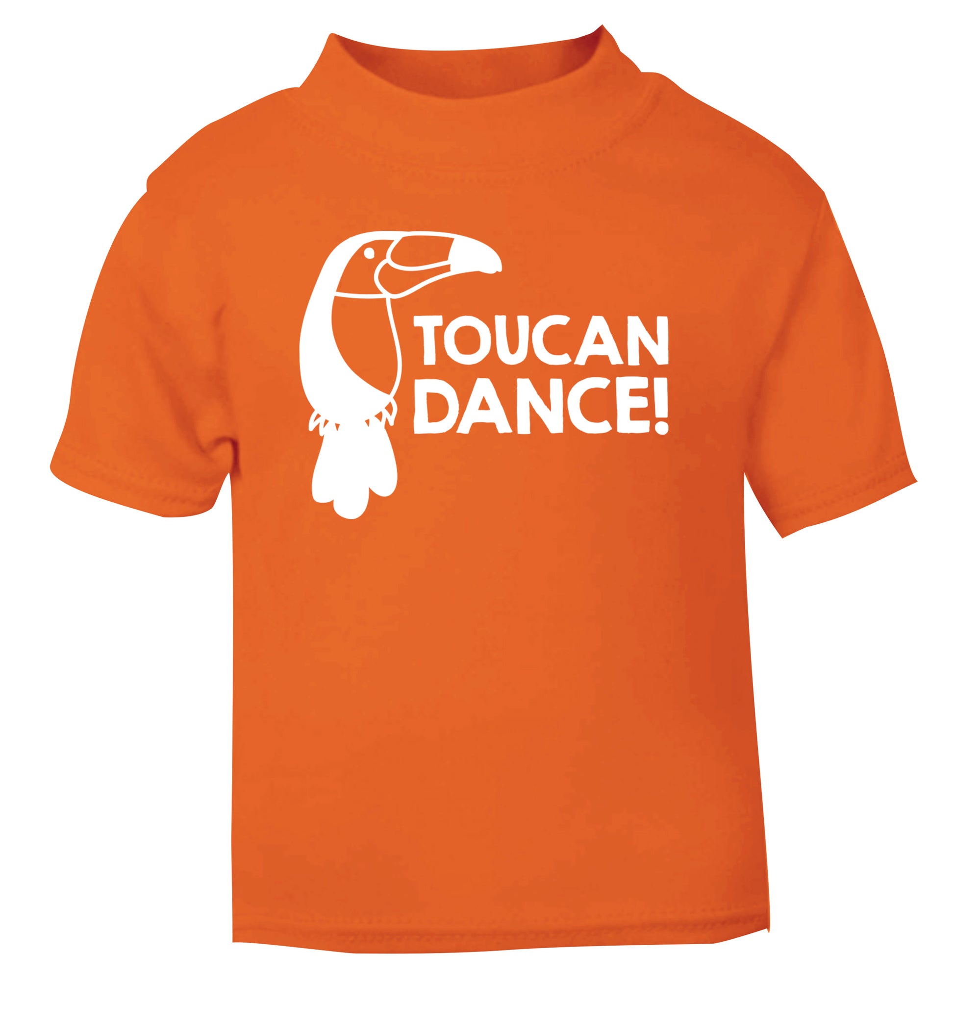 Toucan dance orange Baby Toddler Tshirt 2 Years