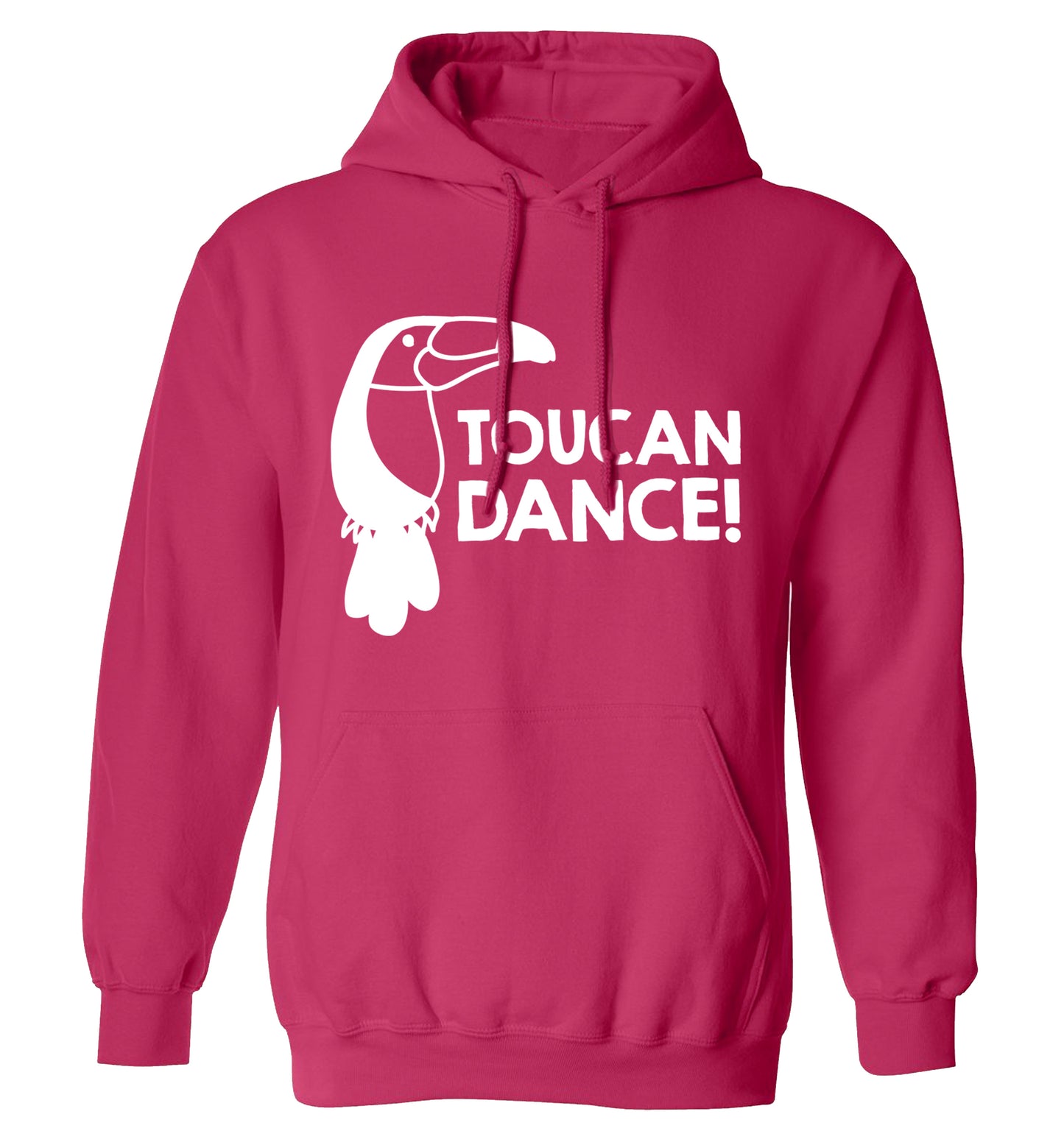 Toucan dance adults unisex pink hoodie 2XL