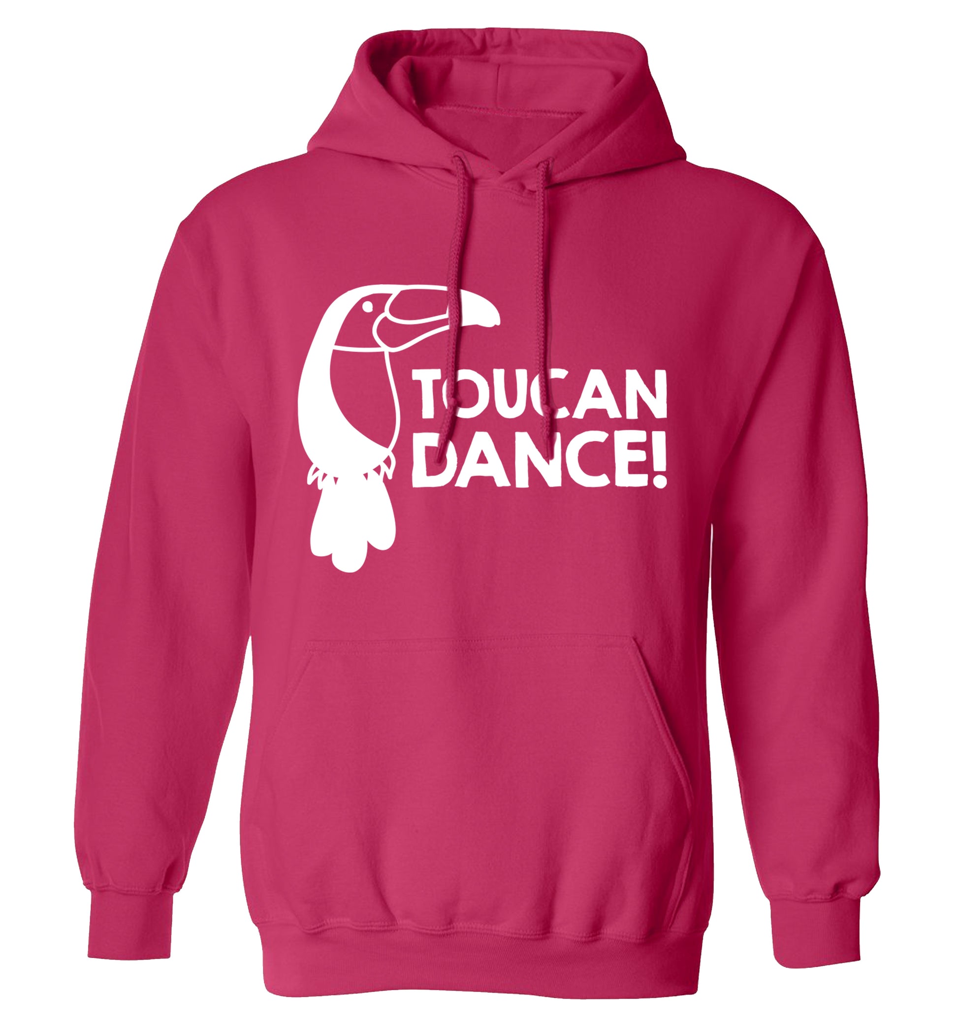 Toucan dance adults unisex pink hoodie 2XL