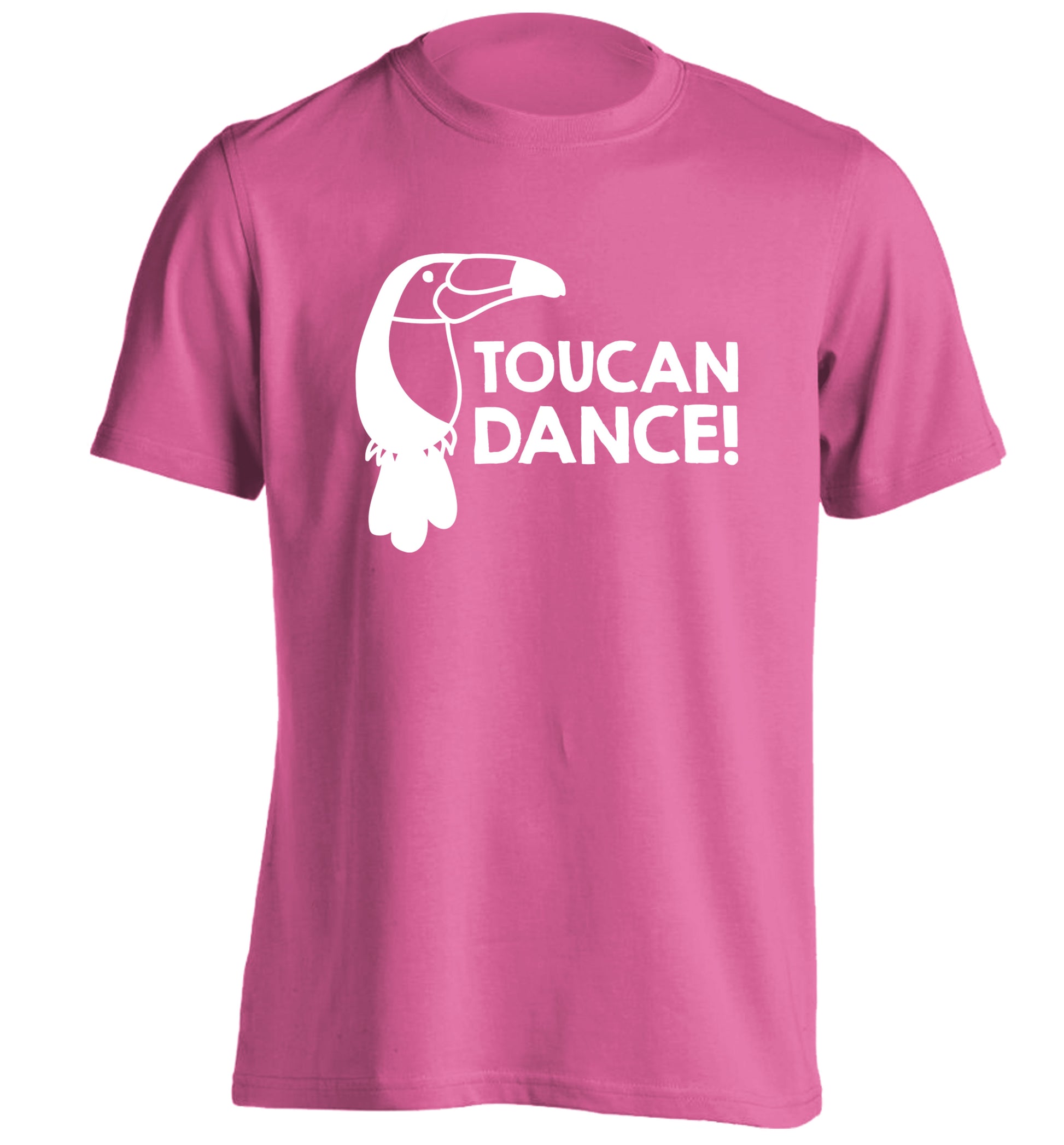 Toucan dance adults unisex pink Tshirt 2XL