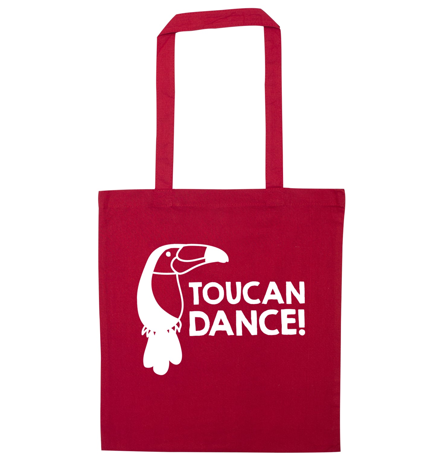 Toucan dance red tote bag