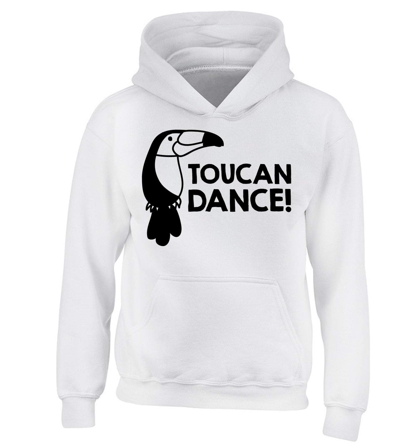 Toucan dance children's white hoodie 12-13 Years