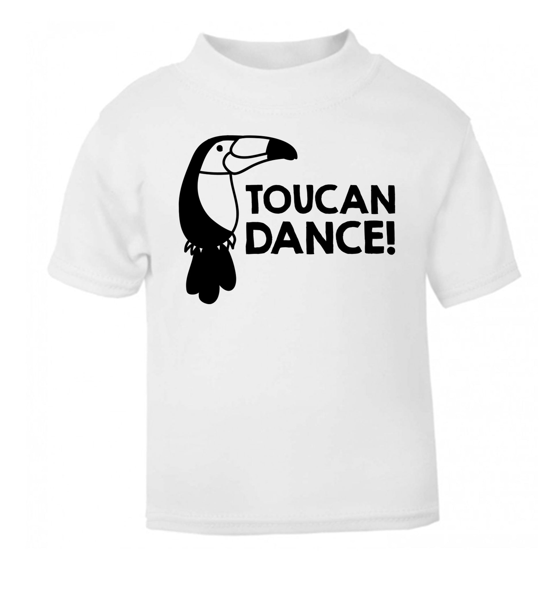 Toucan dance white Baby Toddler Tshirt 2 Years