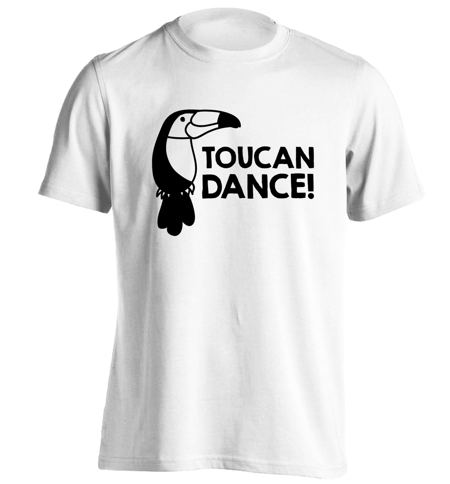 Toucan dance adults unisex white Tshirt 2XL