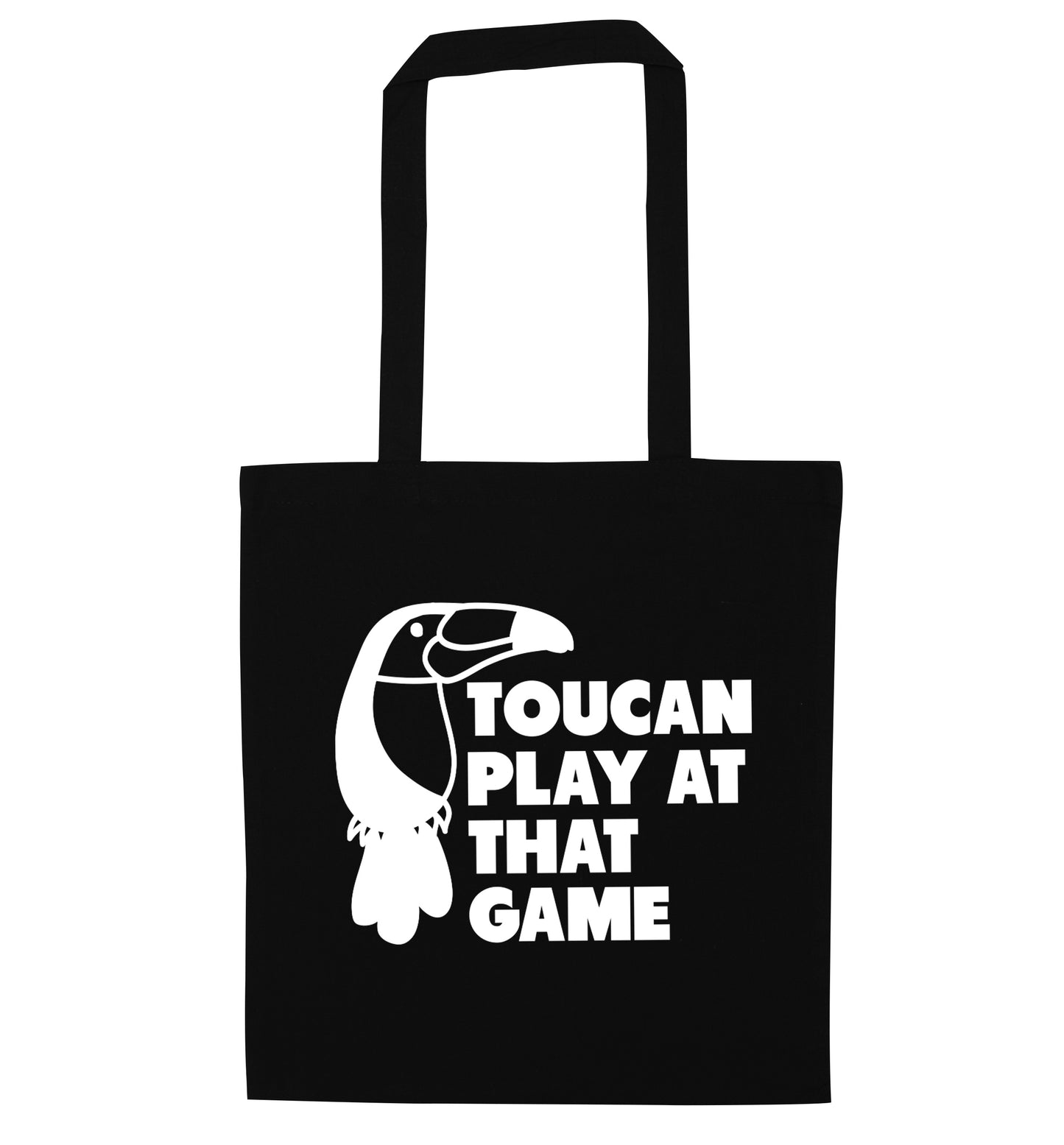 Toucan play at that game black tote bag