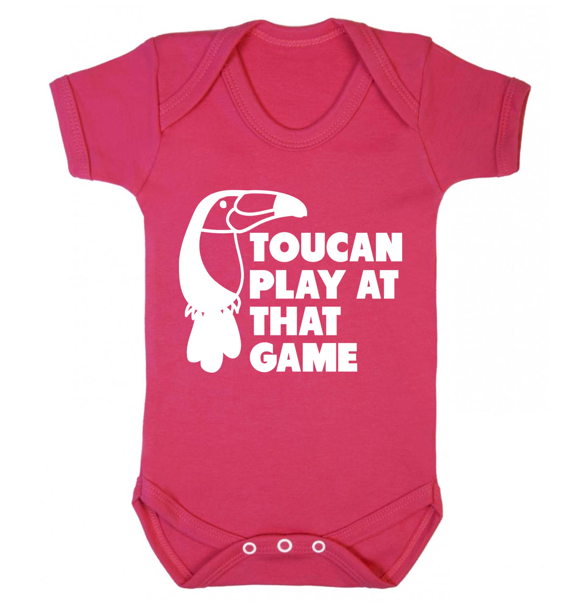 Toucan play at that game Baby Vest dark pink 18-24 months