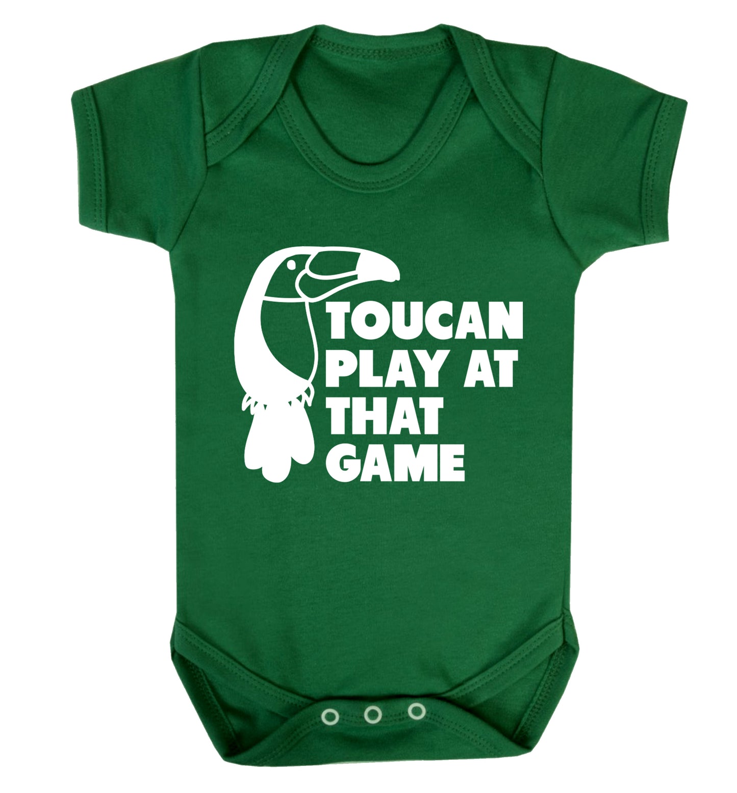 Toucan play at that game Baby Vest green 18-24 months