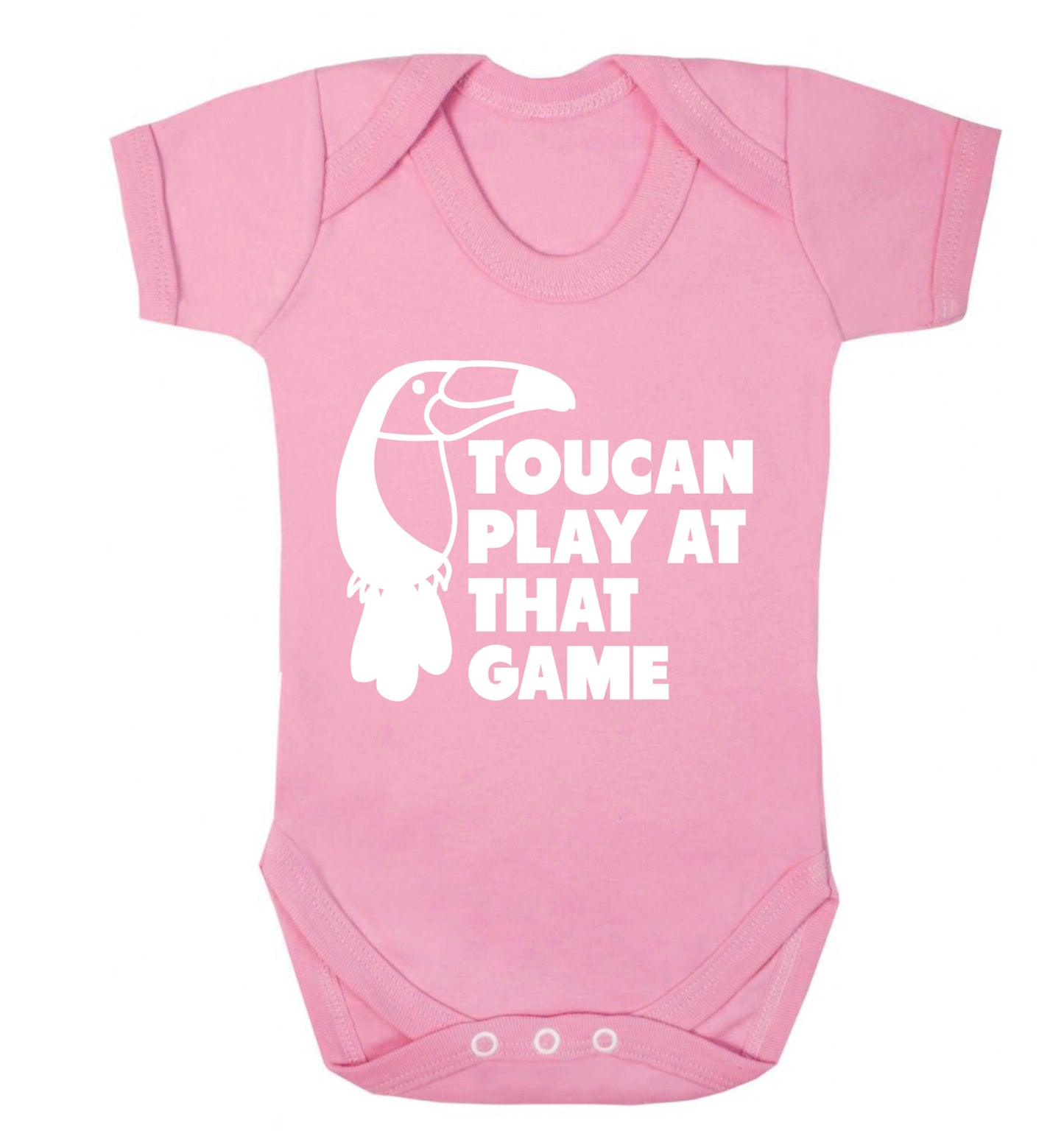 Toucan play at that game Baby Vest pale pink 18-24 months
