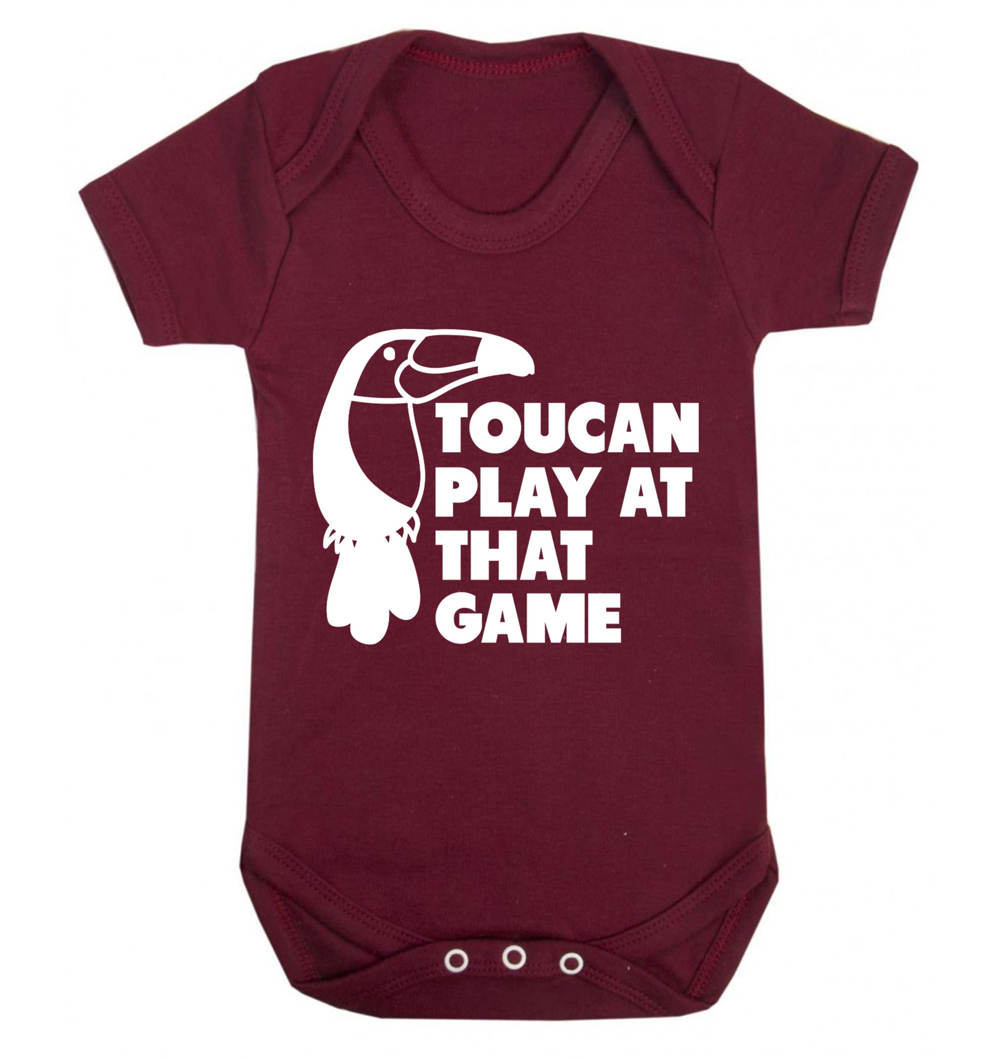 Toucan play at that game Baby Vest maroon 18-24 months