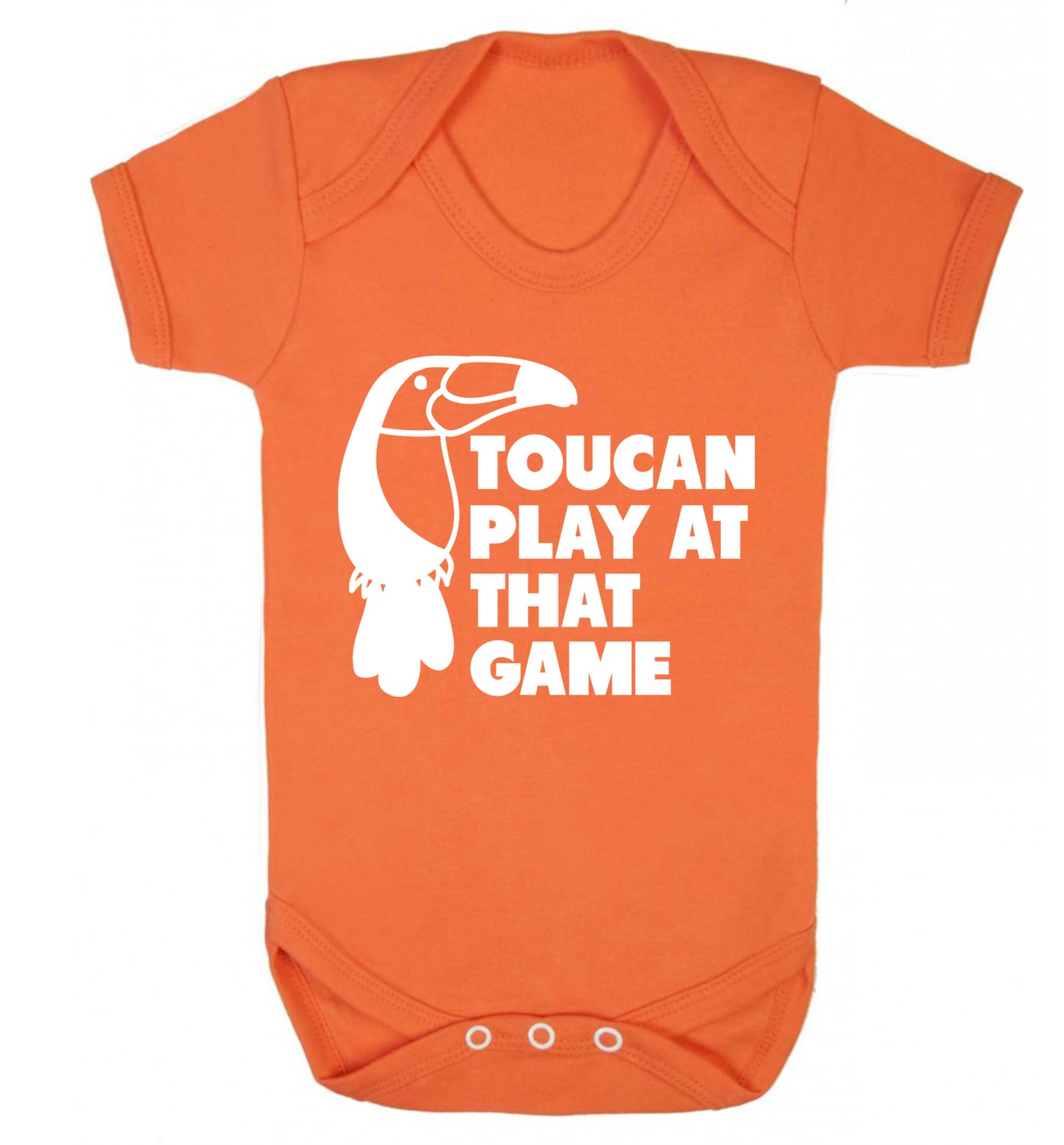 Toucan play at that game Baby Vest orange 18-24 months