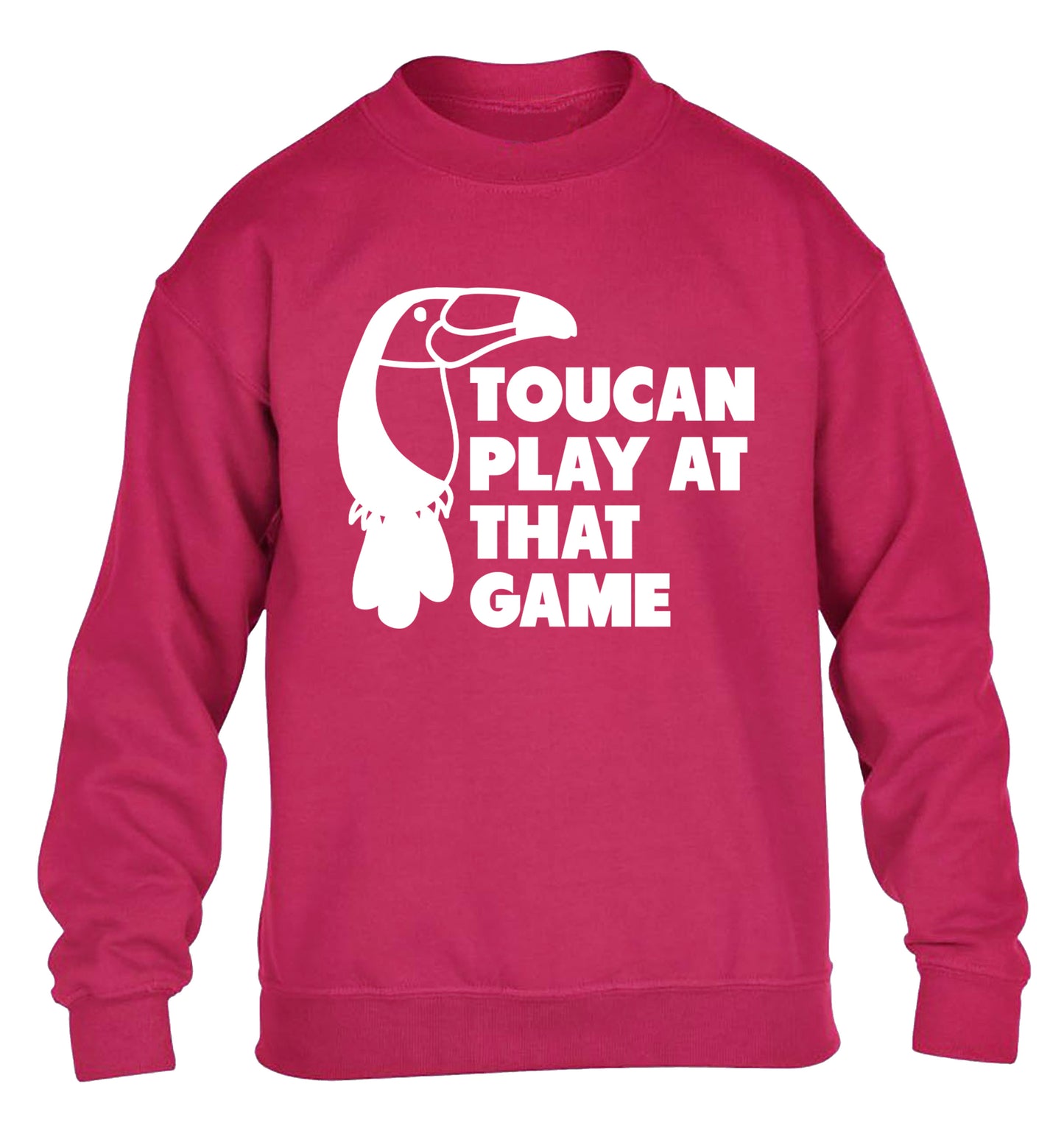 Toucan play at that game children's pink sweater 12-13 Years