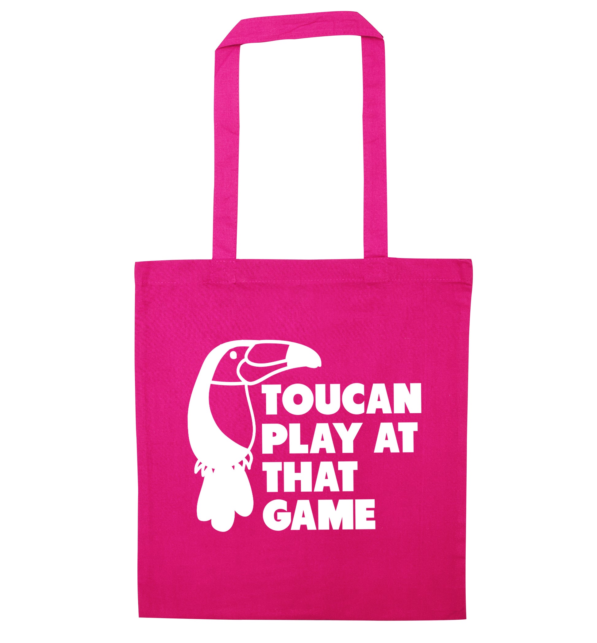Toucan play at that game pink tote bag