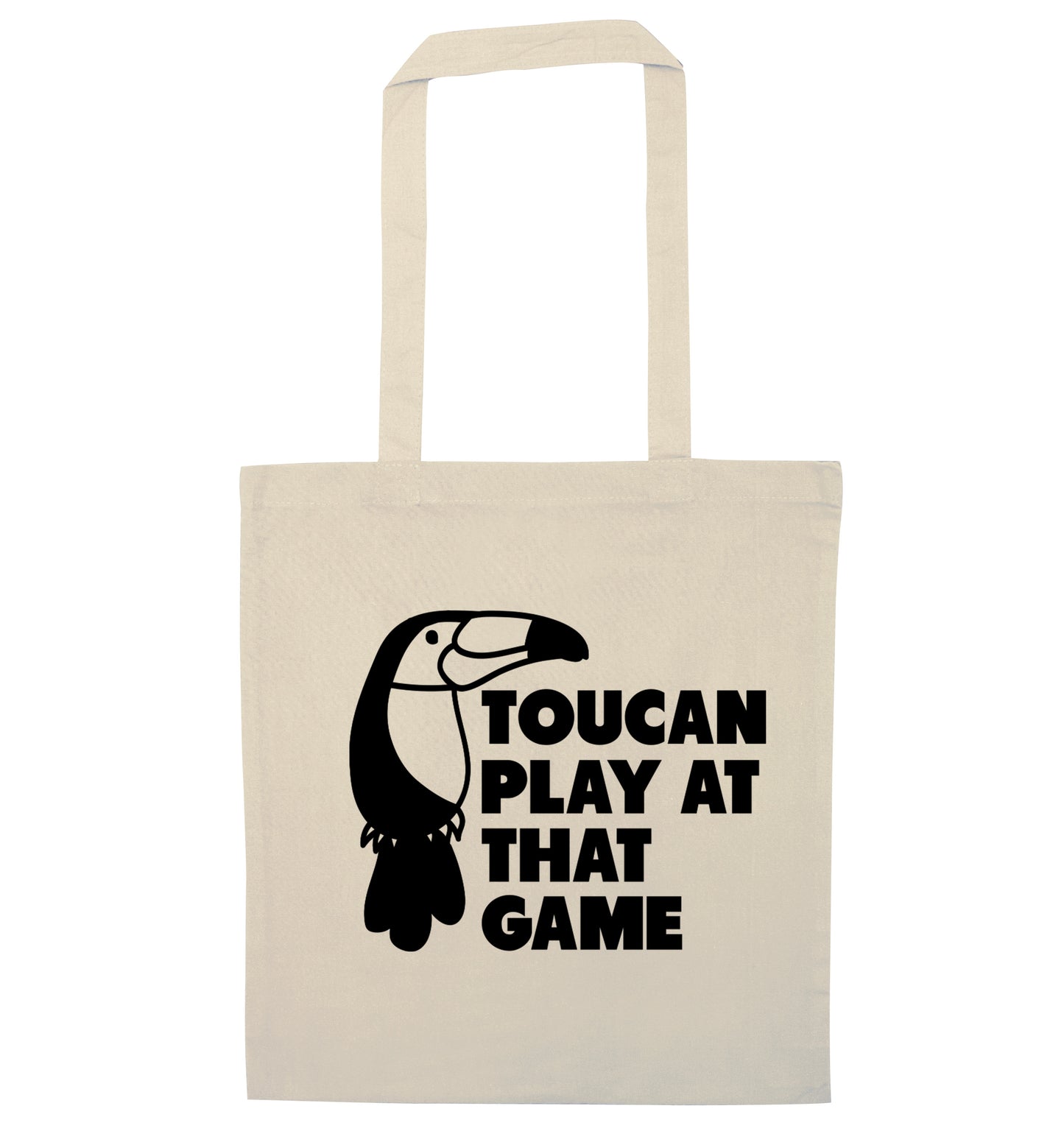 Toucan play at that game natural tote bag