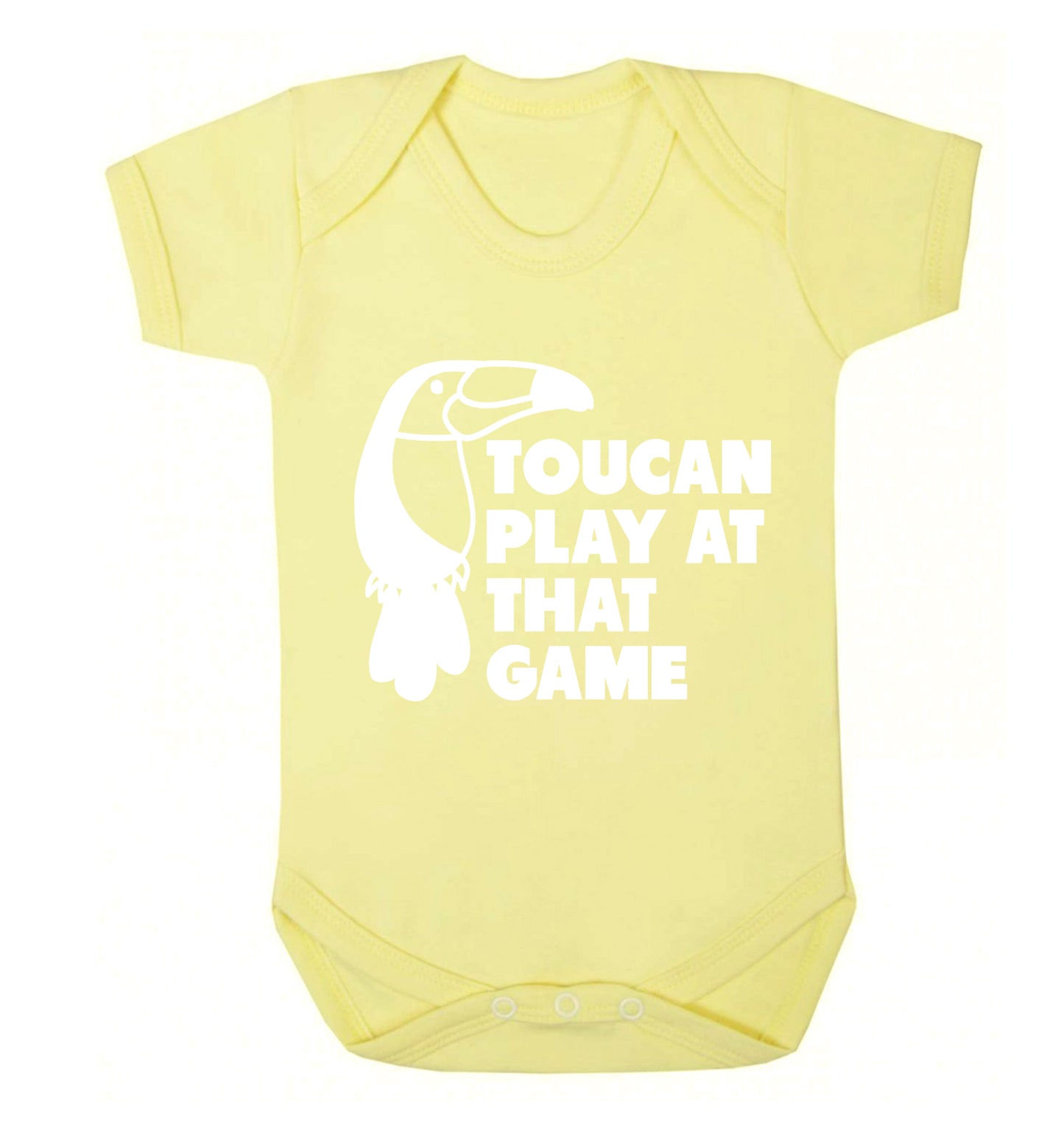 Toucan play at that game Baby Vest pale yellow 18-24 months