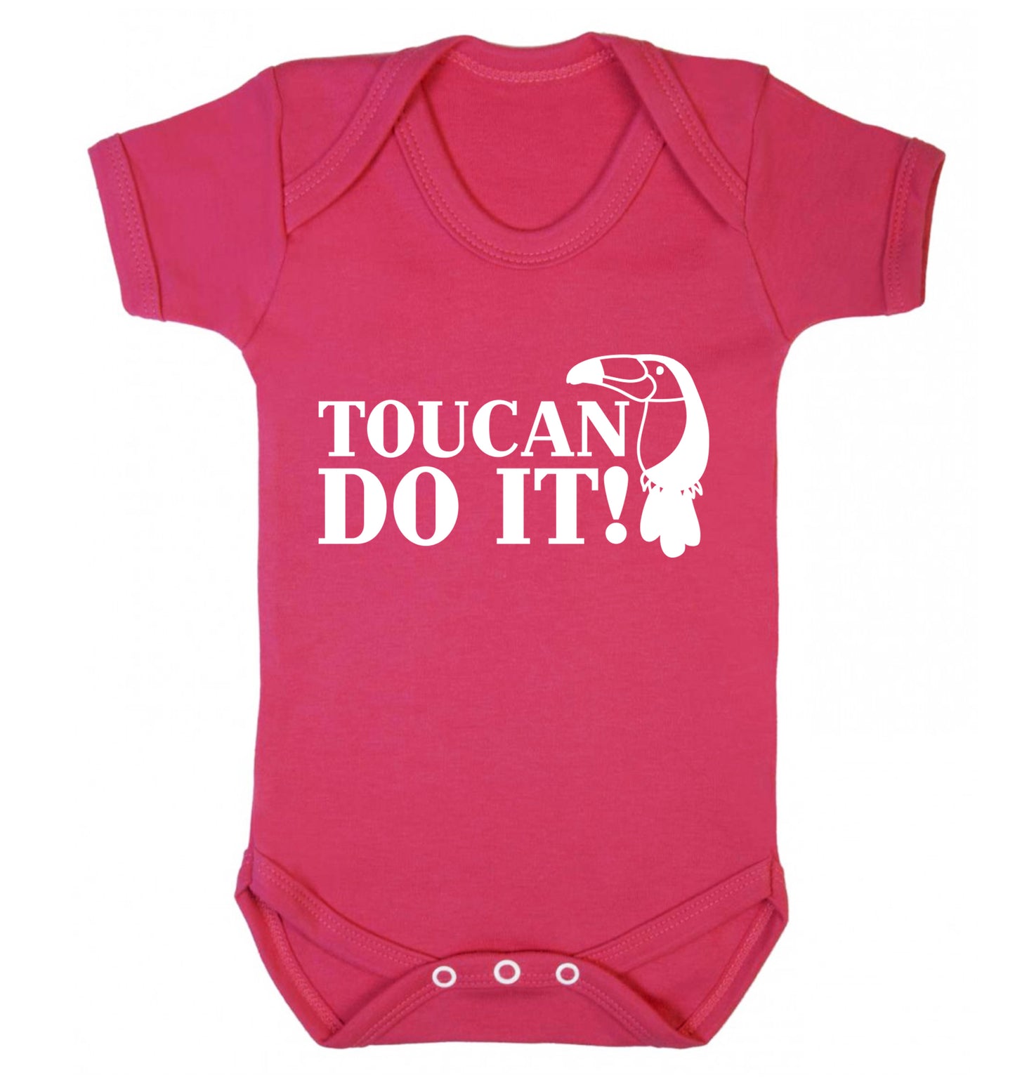 Toucan do it! Baby Vest dark pink 18-24 months