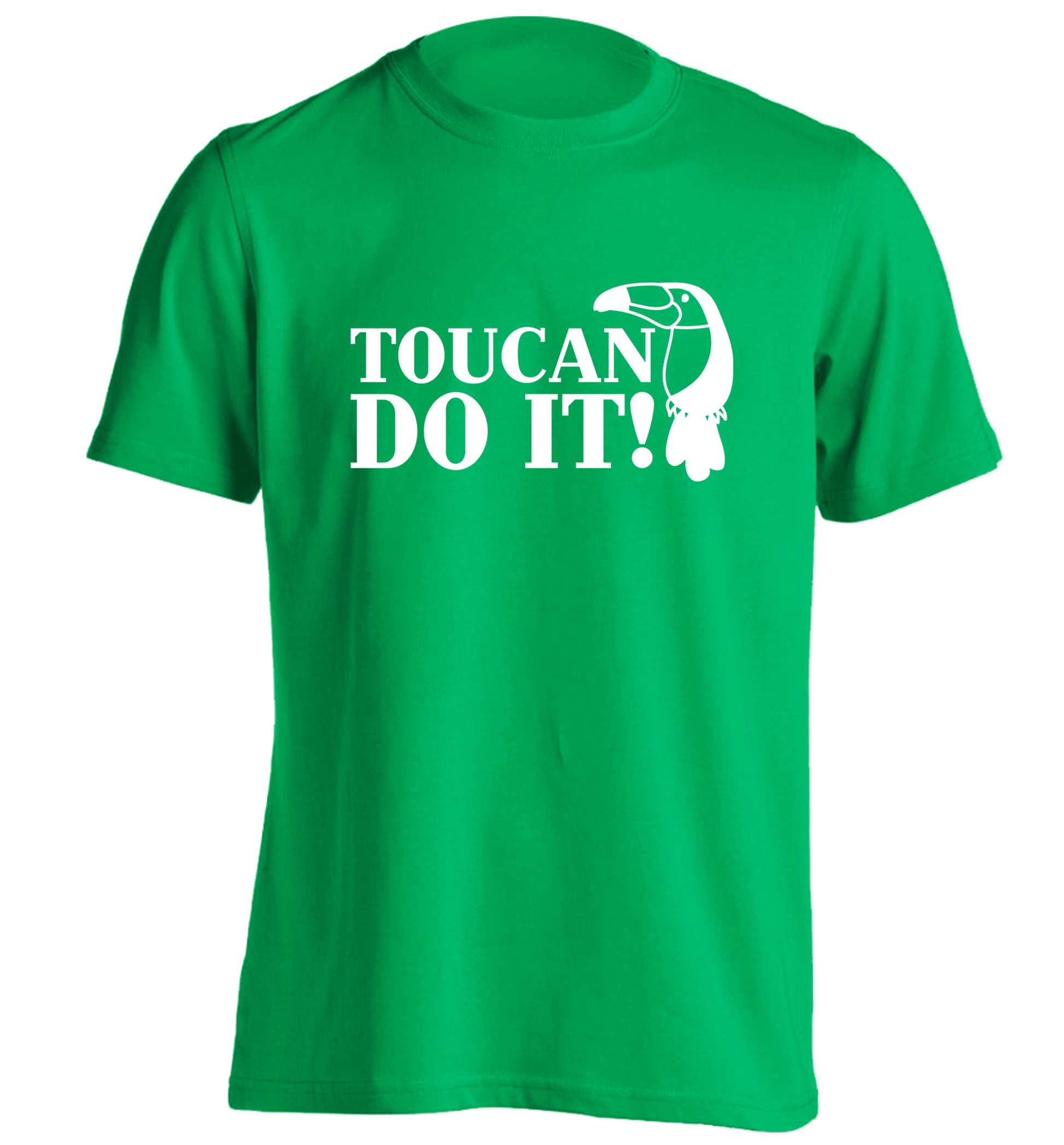 Toucan do it! adults unisex green Tshirt 2XL