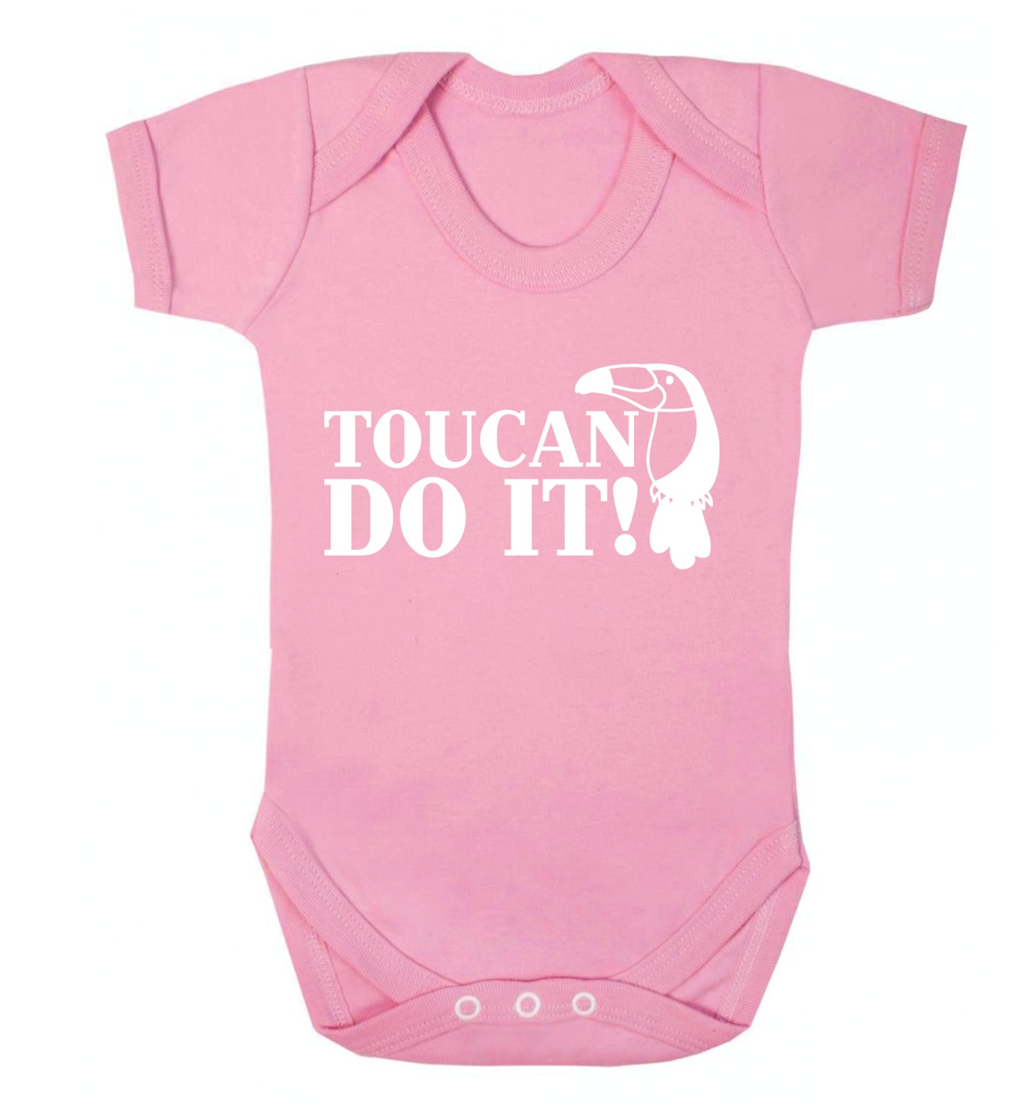 Toucan do it! Baby Vest pale pink 18-24 months