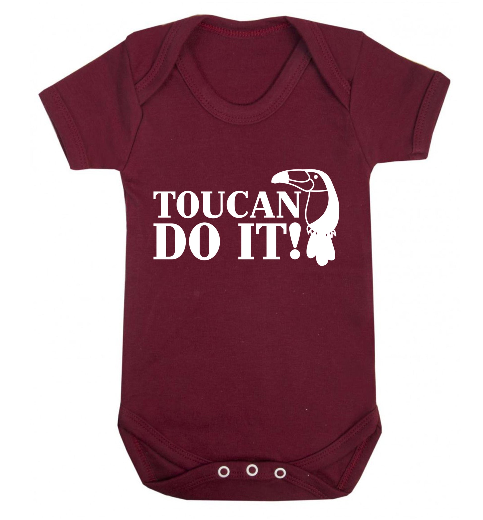 Toucan do it! Baby Vest maroon 18-24 months