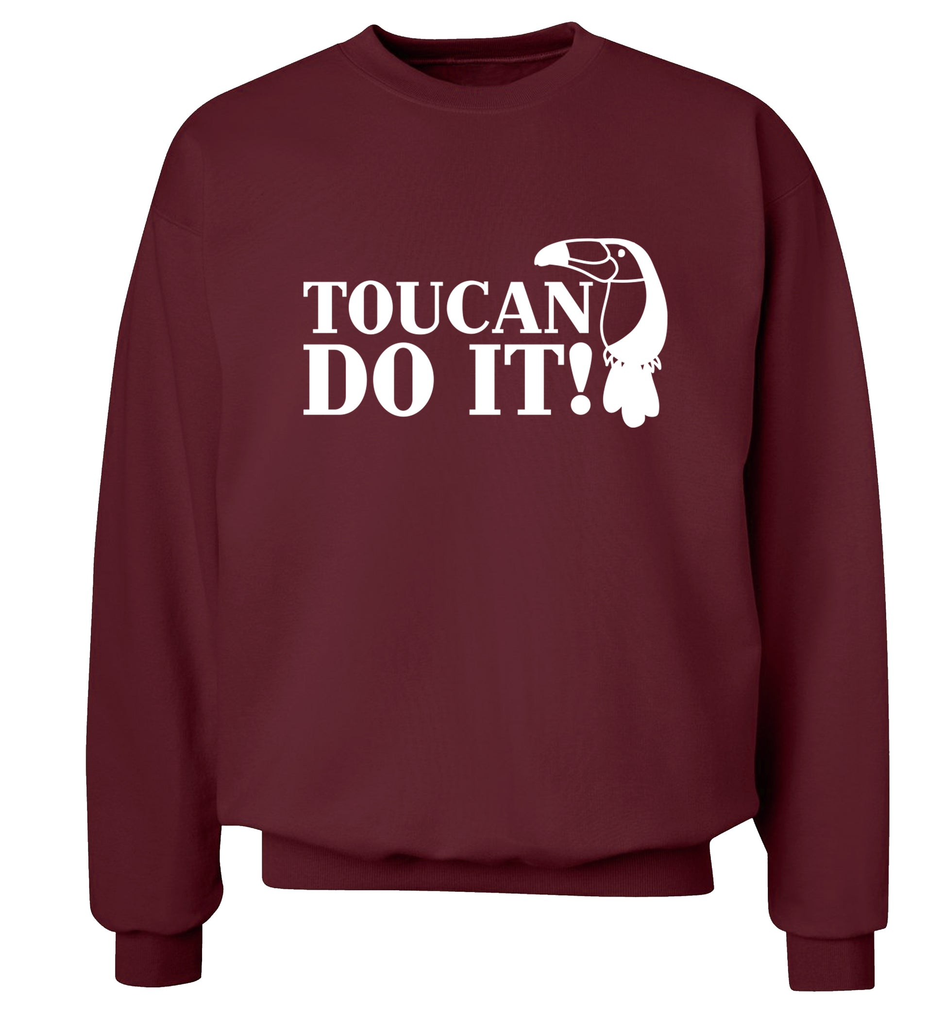 Toucan do it! Adult's unisex maroon Sweater 2XL