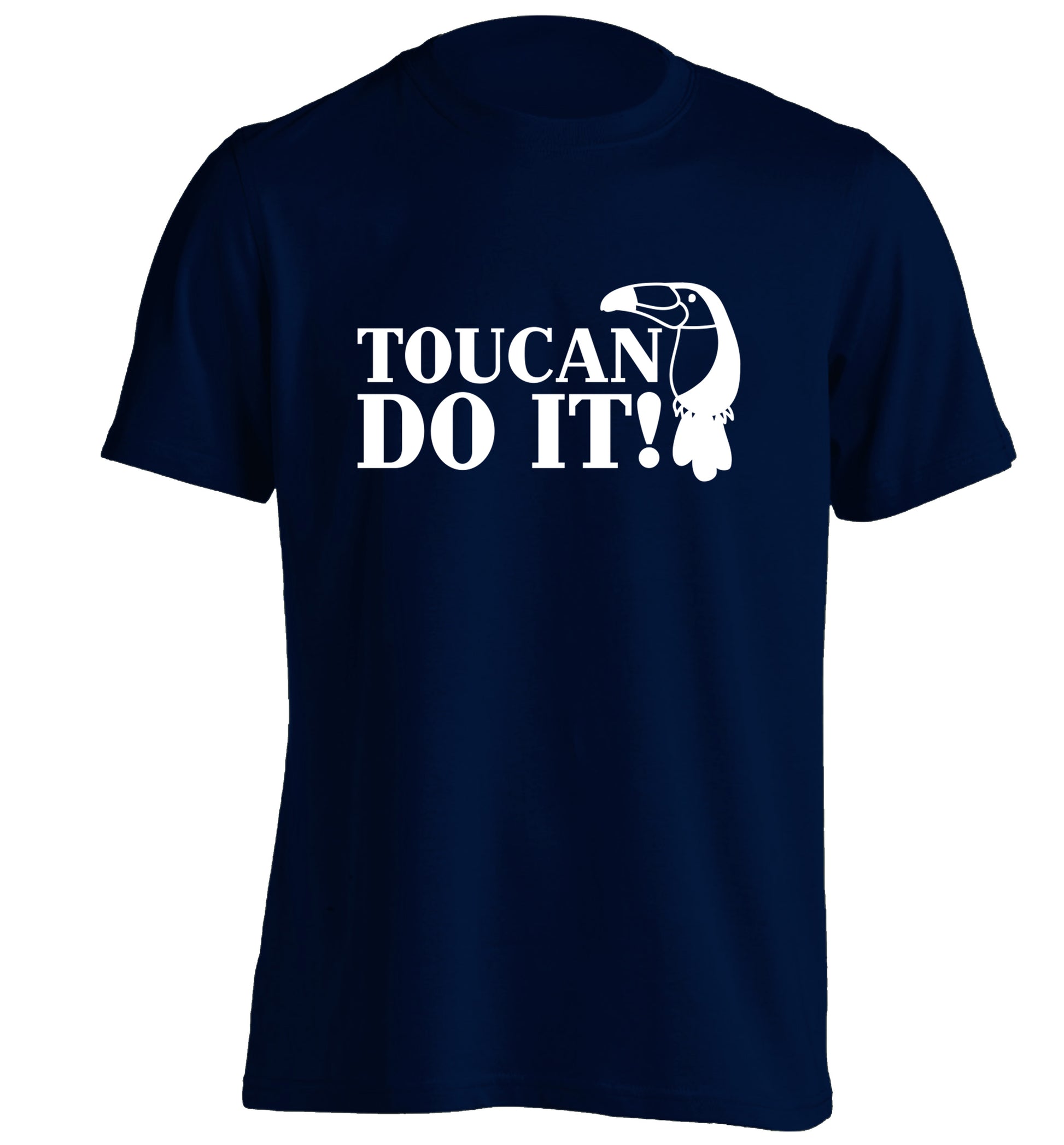 Toucan do it! adults unisex navy Tshirt 2XL