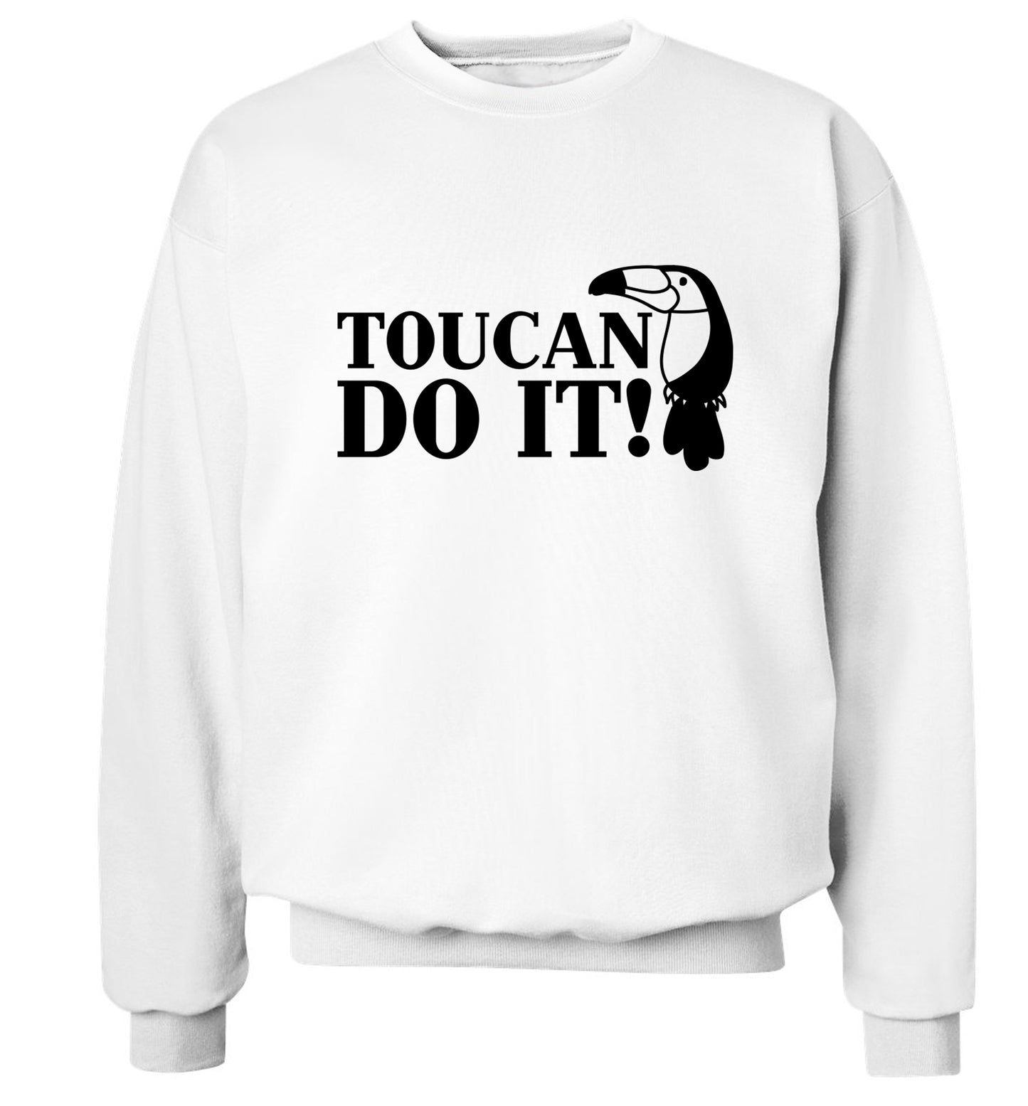 Toucan do it! Adult's unisex white Sweater 2XL