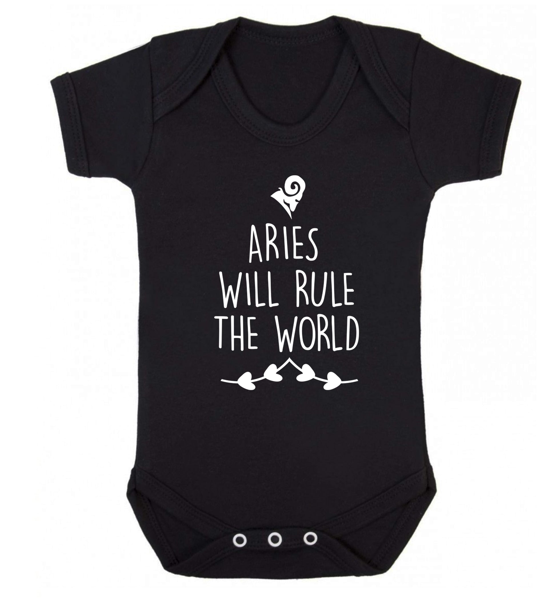 Aries will rule the world Baby Vest black 18-24 months