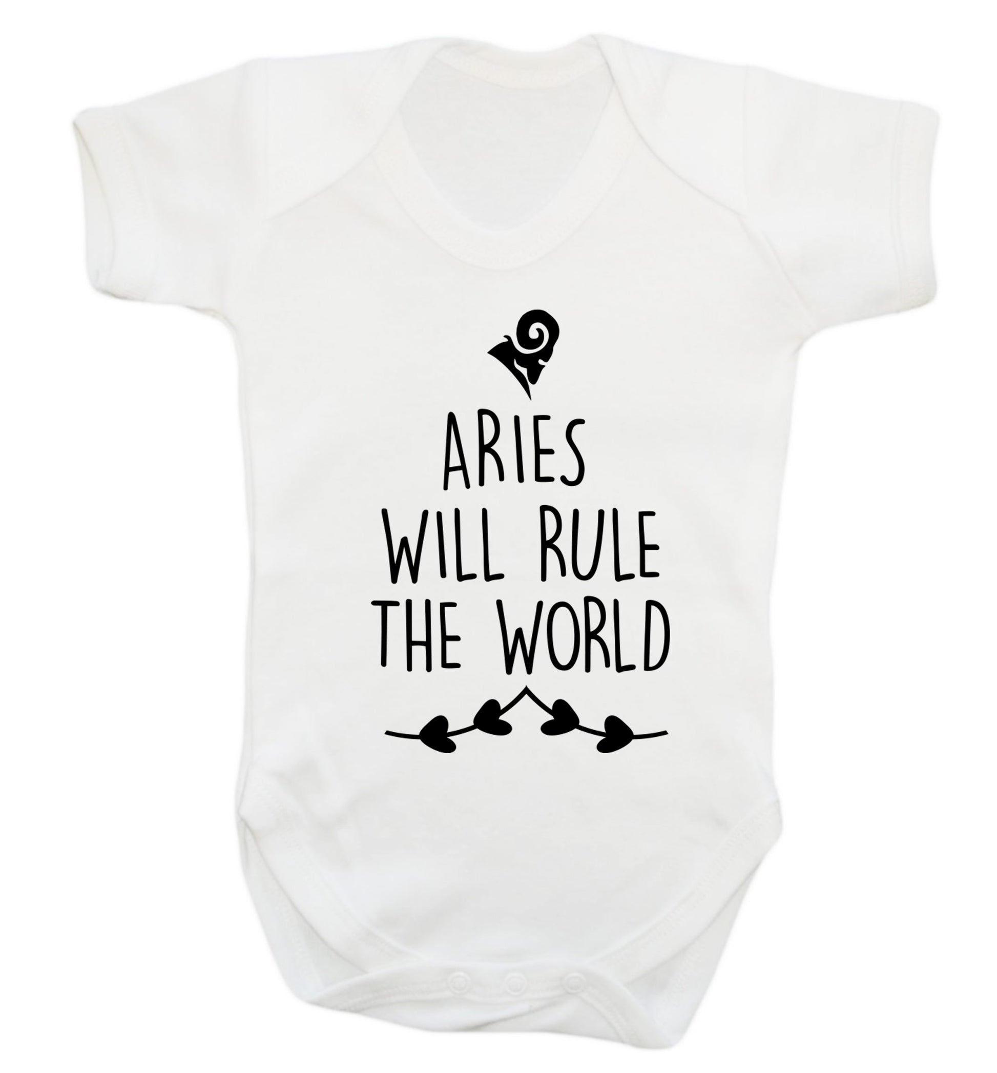 Aries will rule the world Baby Vest white 18-24 months