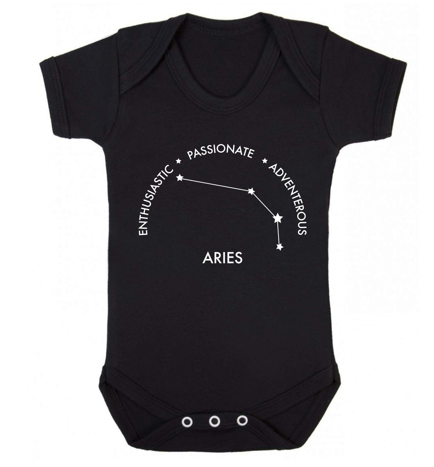 Aries enthusiastic | passionate | adventerous Baby Vest black 18-24 months